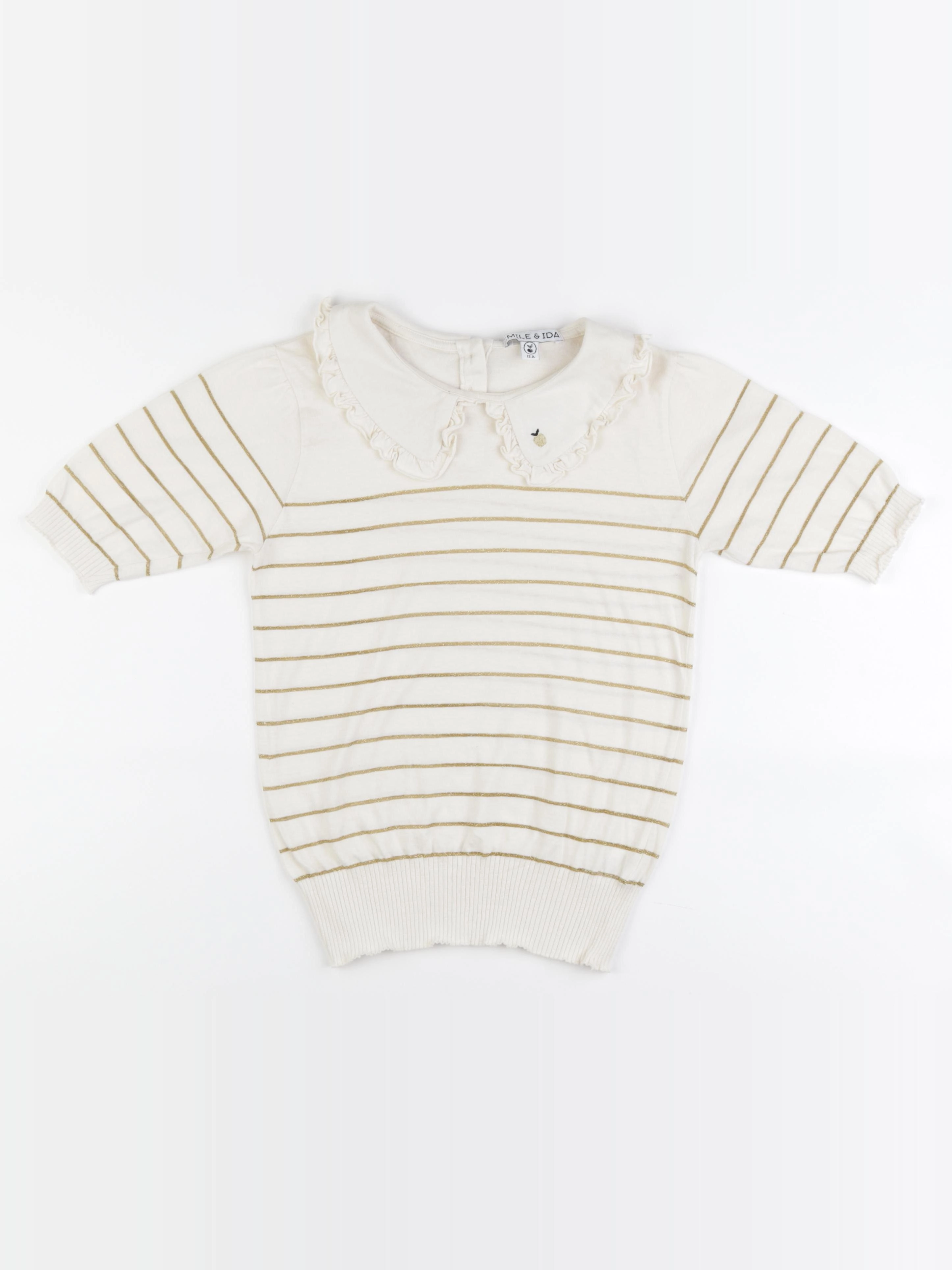 Emile et Ida - tee-shirt beige - 12 ans