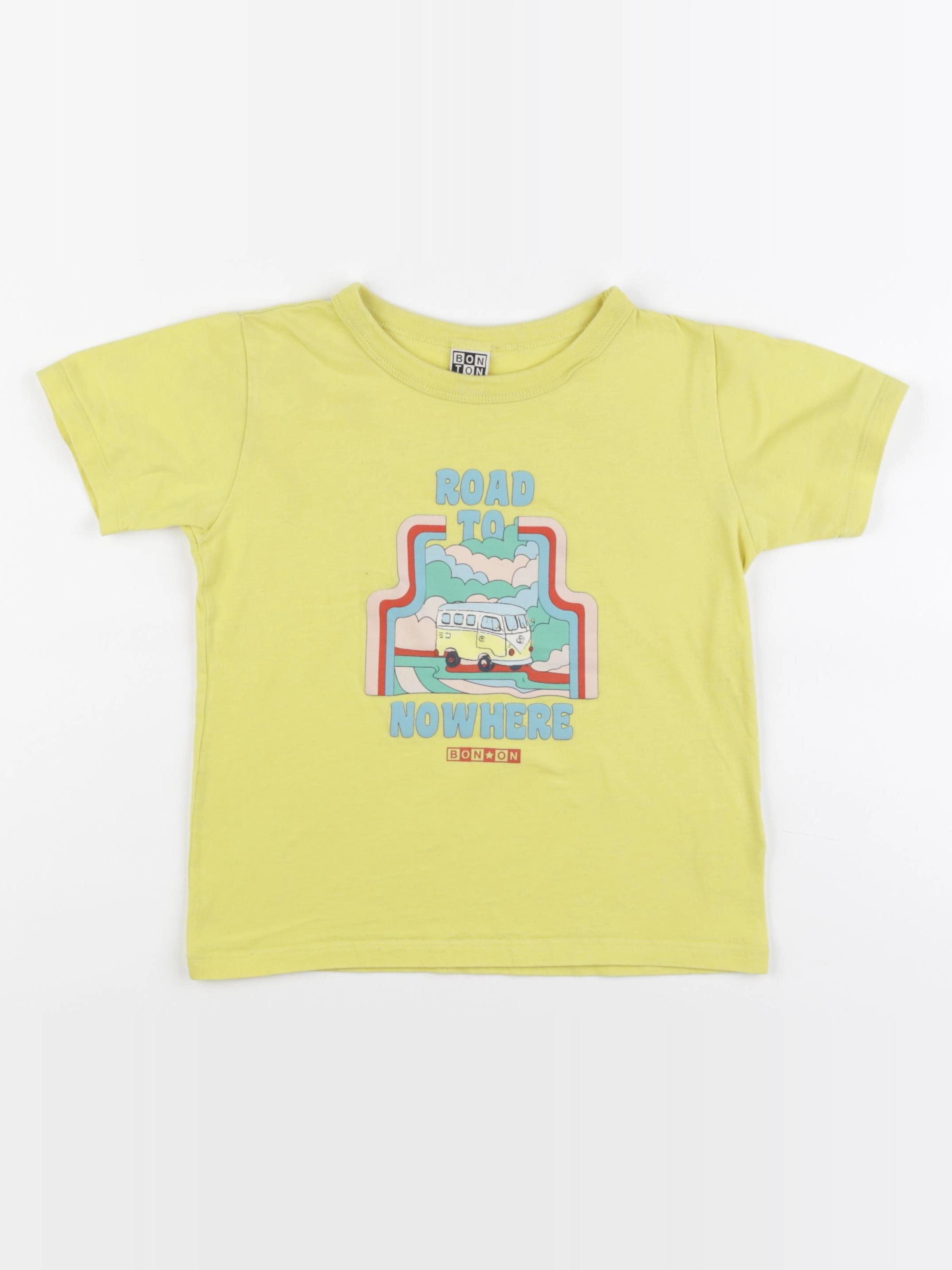 Bonton - tee-shirt jaune - 6 ans