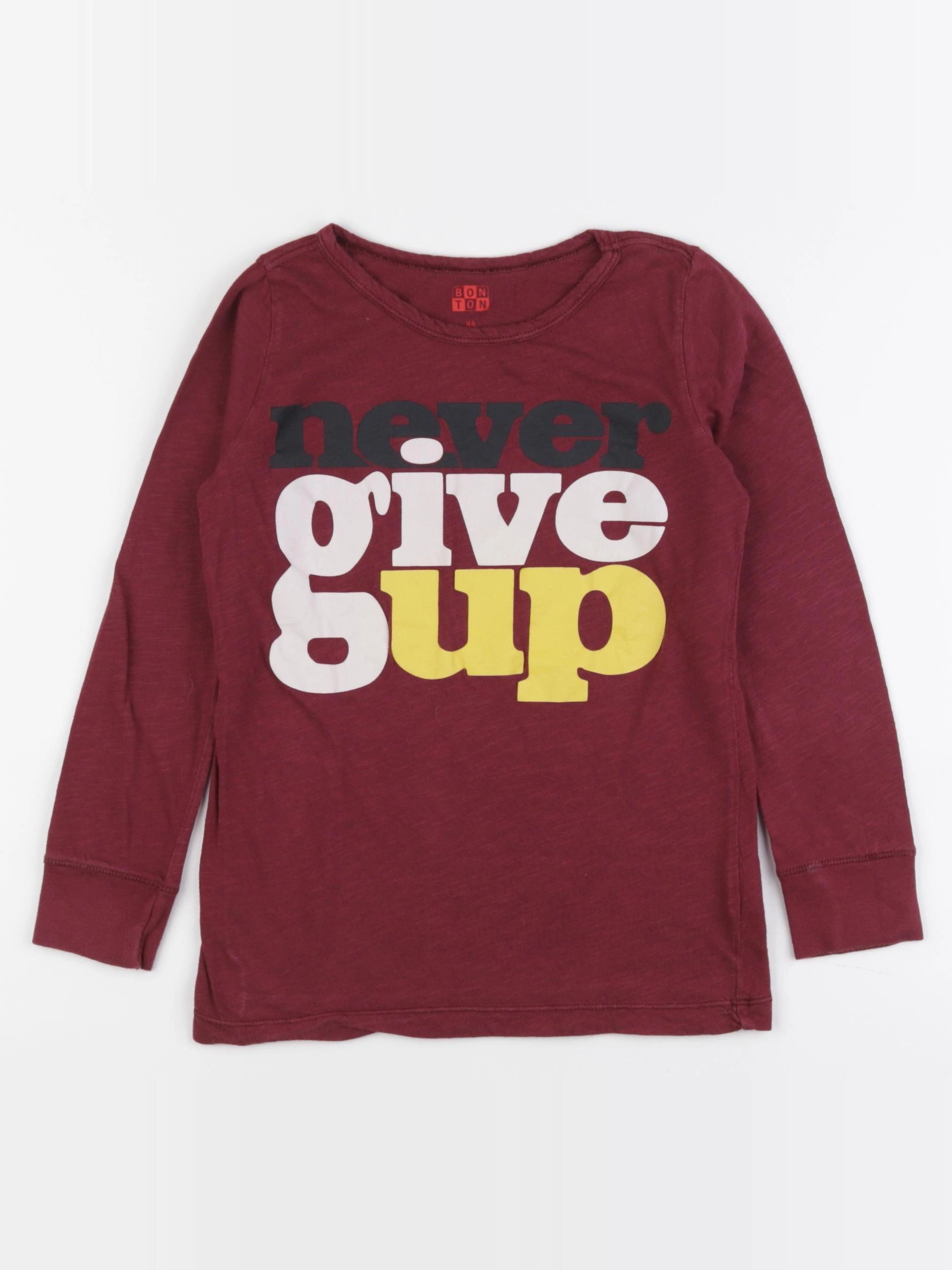 Bonton - tee-shirt rouge - 8 ans