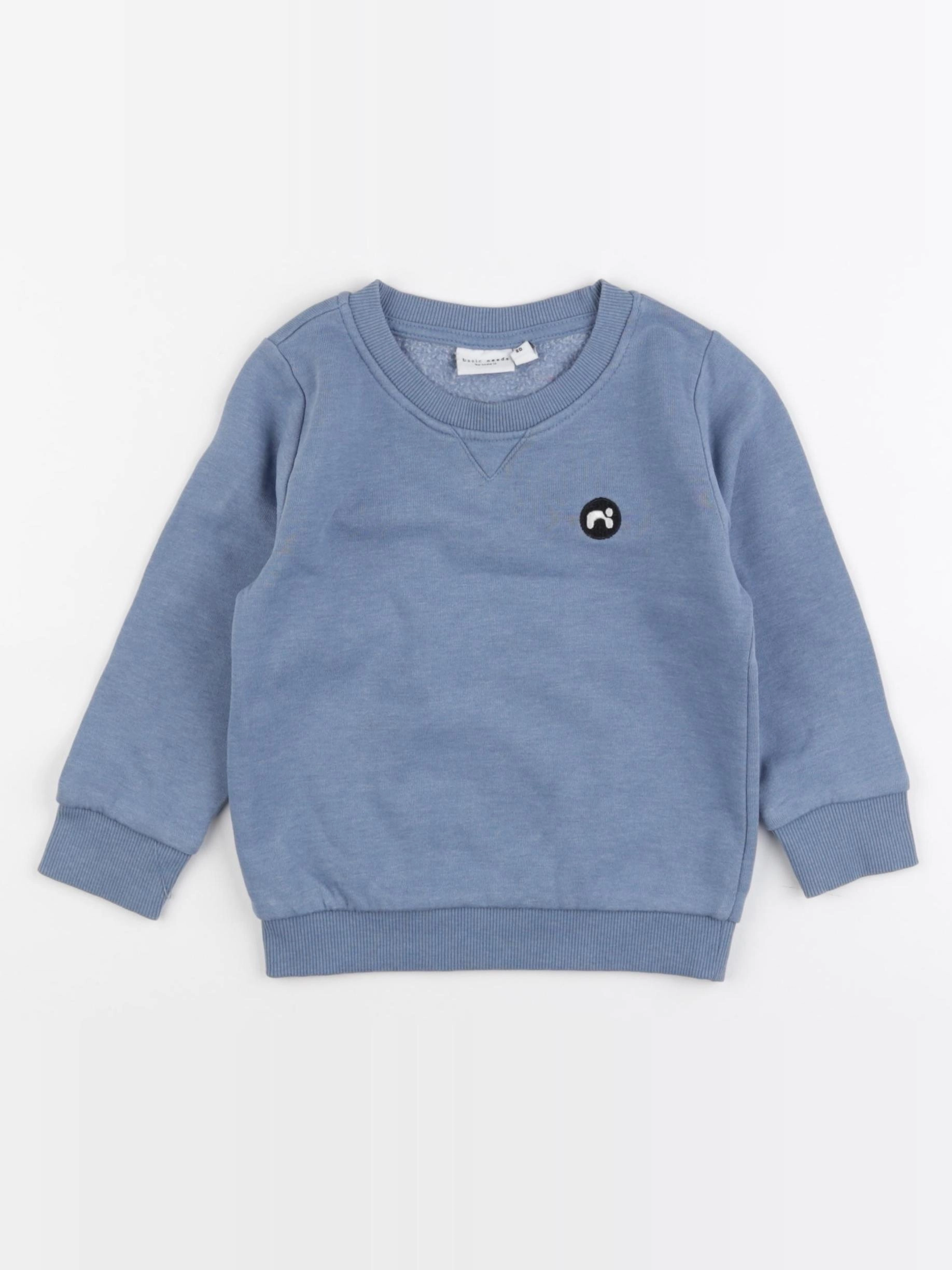 Name it - sweat bleu - 9/12 mois