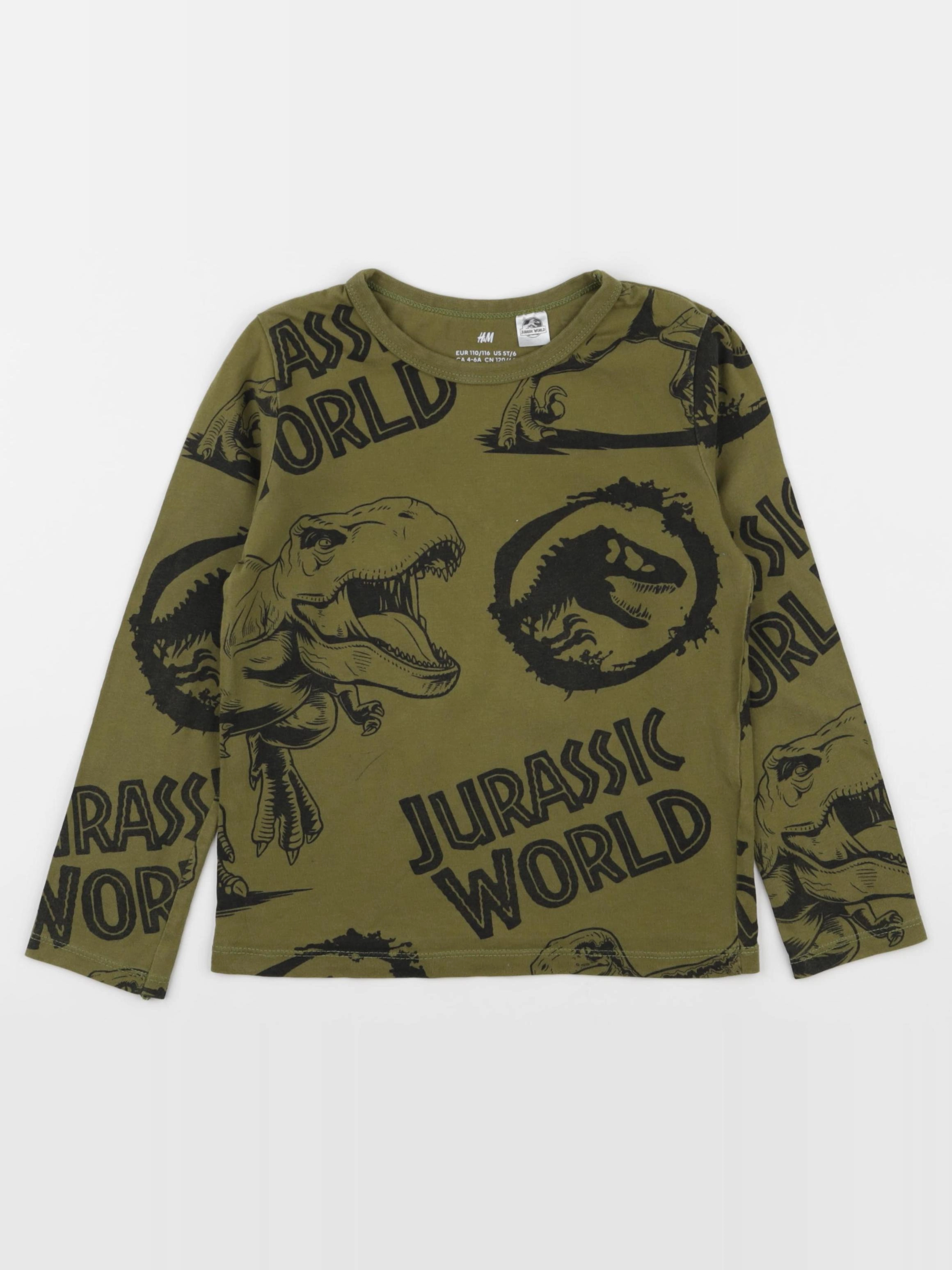 H&M - tee-shirt vert - 5/6 ans