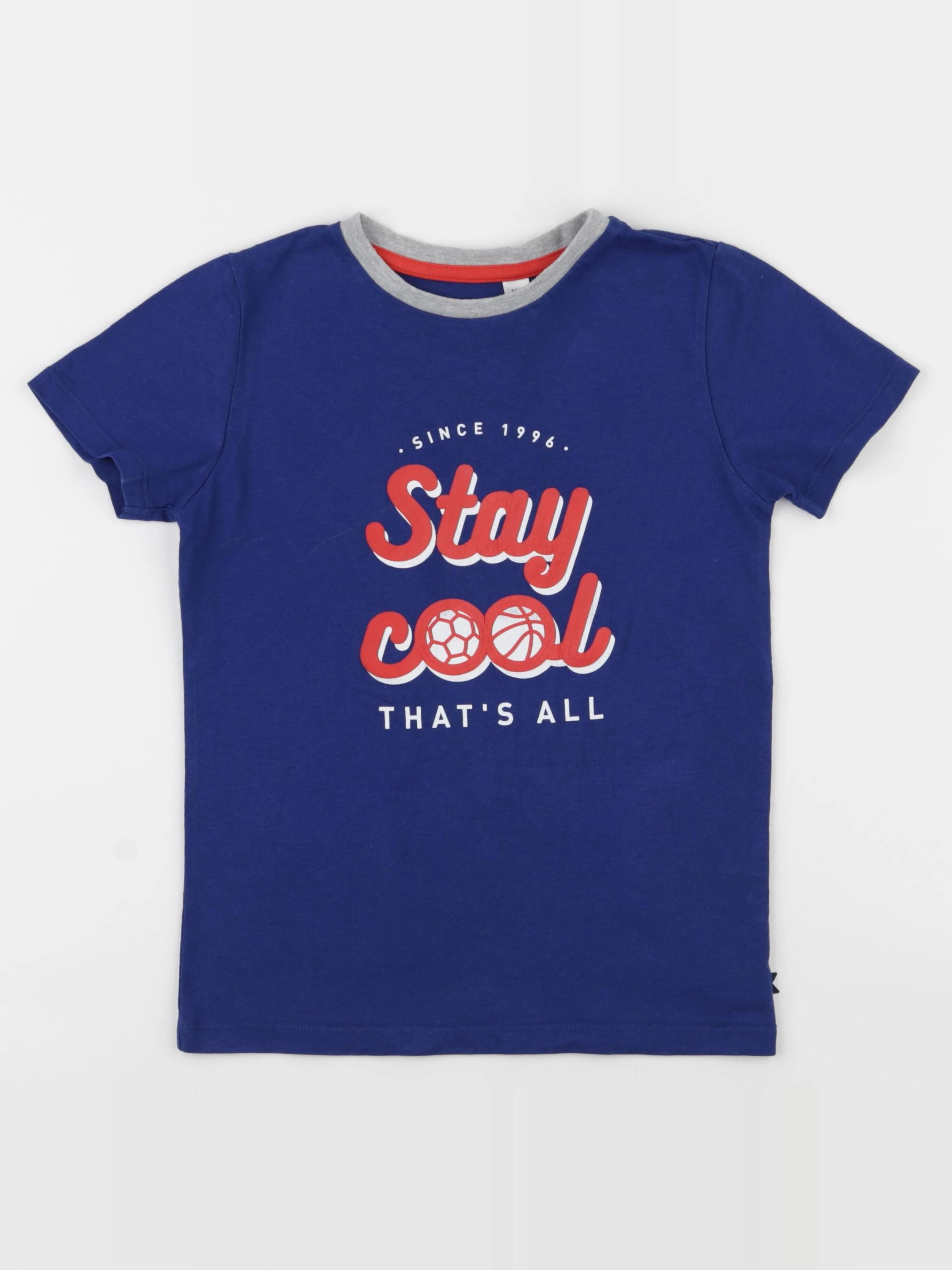 Okaidi - tee-shirt bleu - 8 ans
