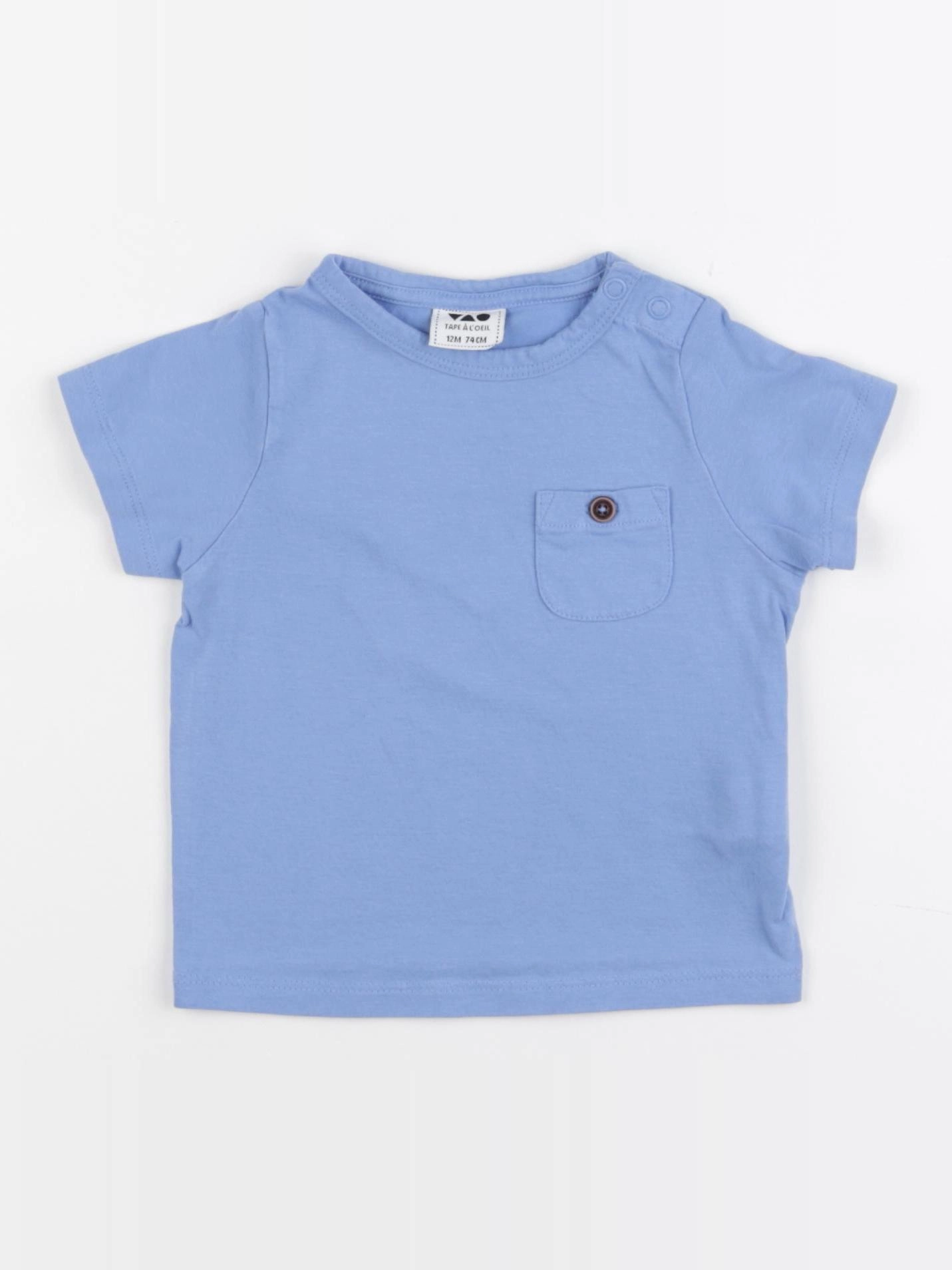 Tape à l'oeil - tee-shirt bleu - 12 mois