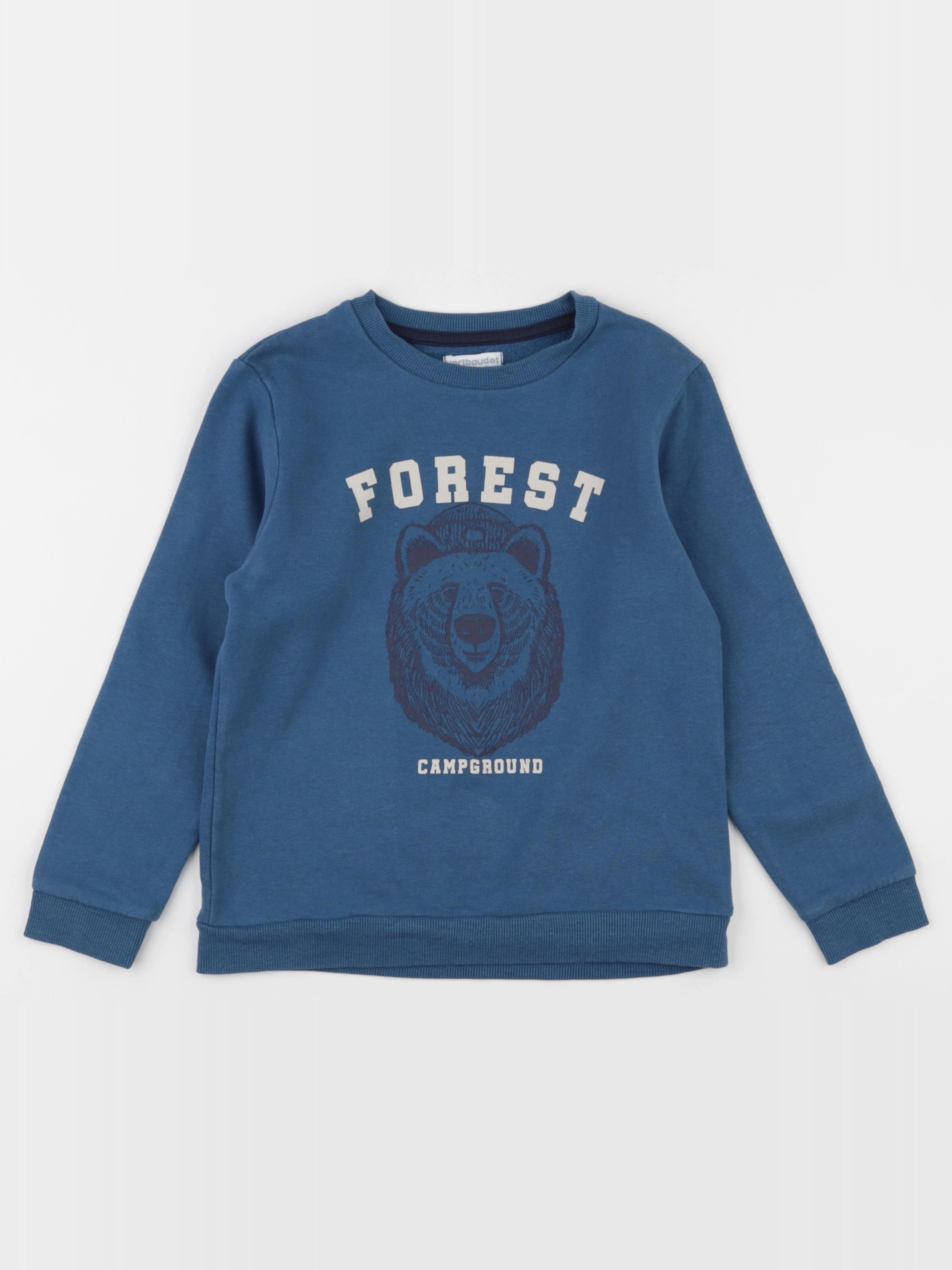 Vertbaudet - sweat bleu - 8 ans