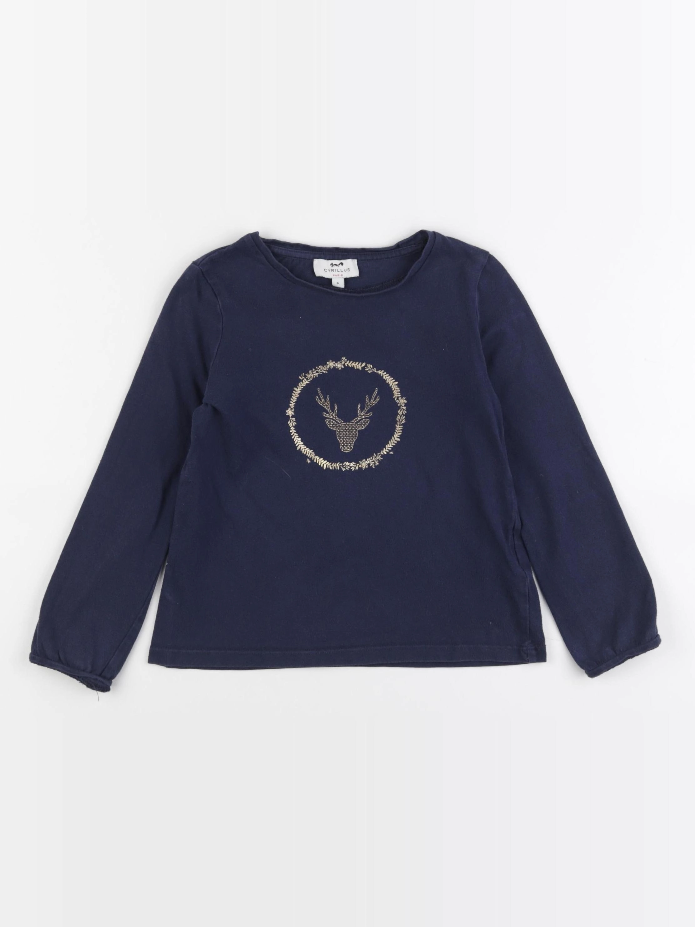 Cyrillus - tee-shirt bleu - 6 mois