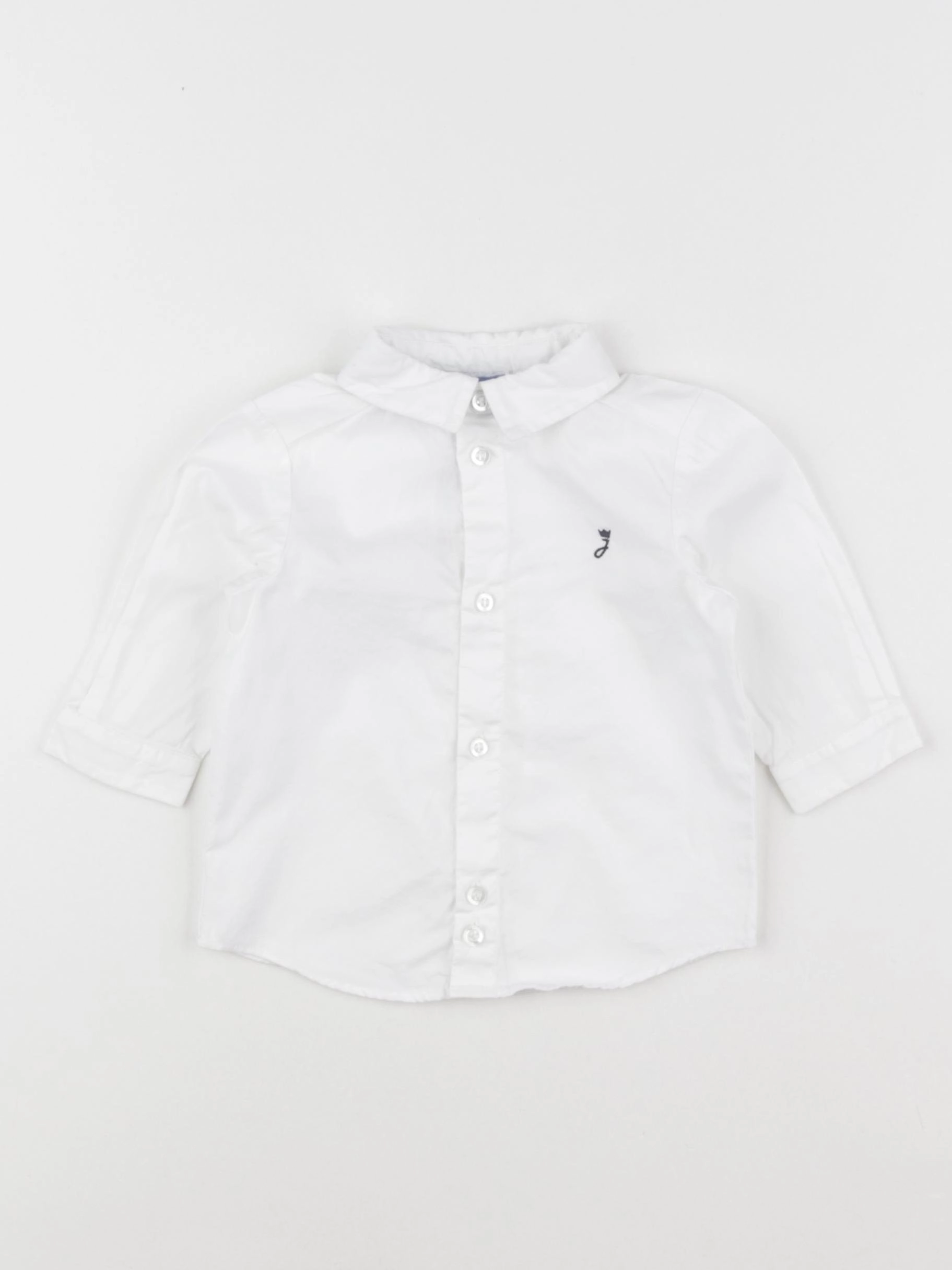 Jacadi - chemise blanc - 6 mois