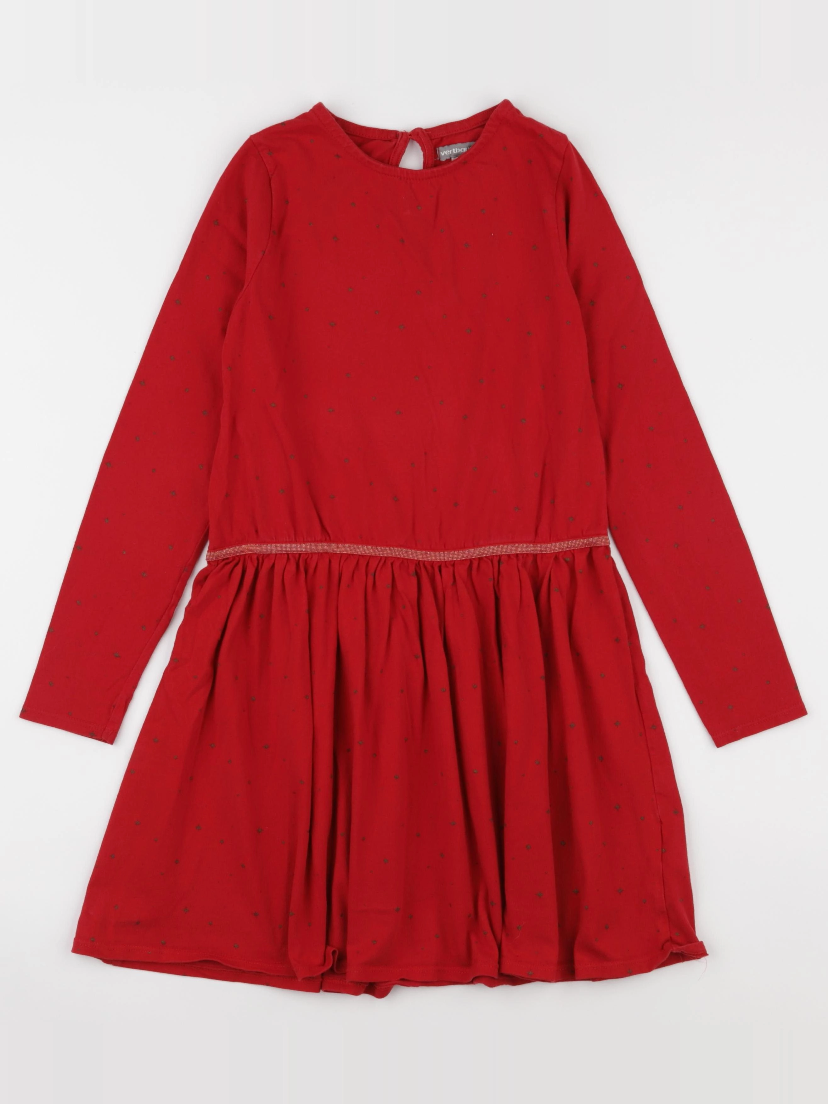 Vertbaudet - robe rouge - 9 ans