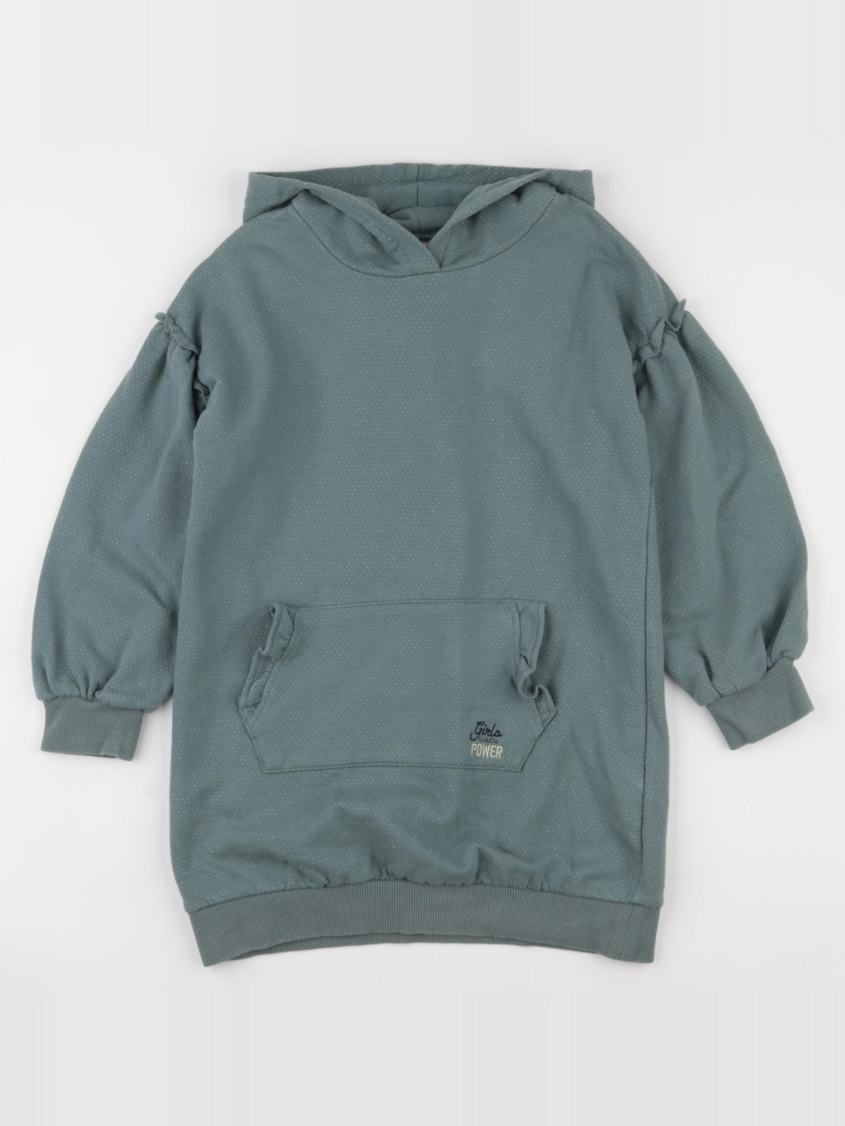 Tape à l'oeil - robe vert, or - 8 ans