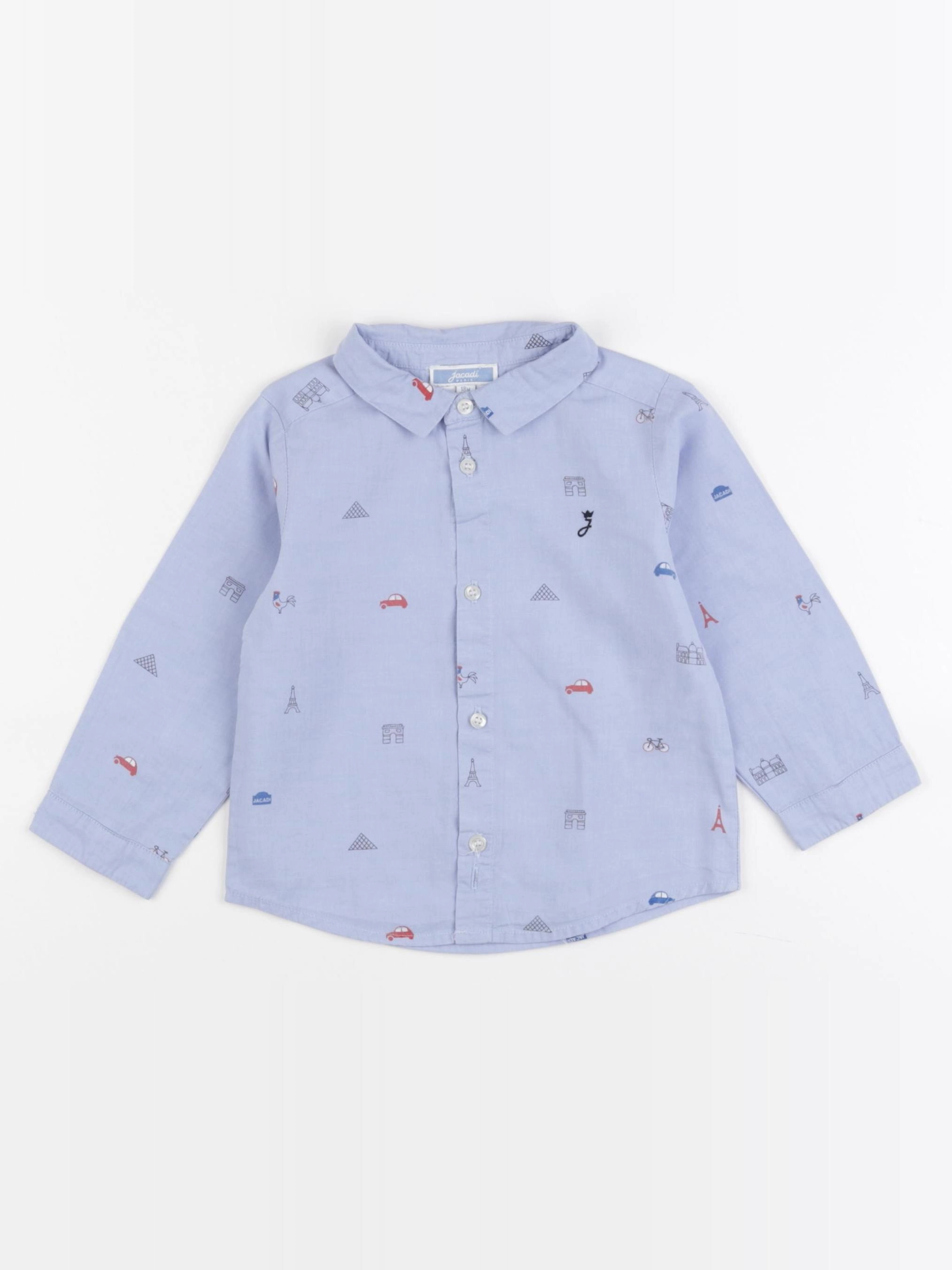 Jacadi - chemise bleu - 18 mois