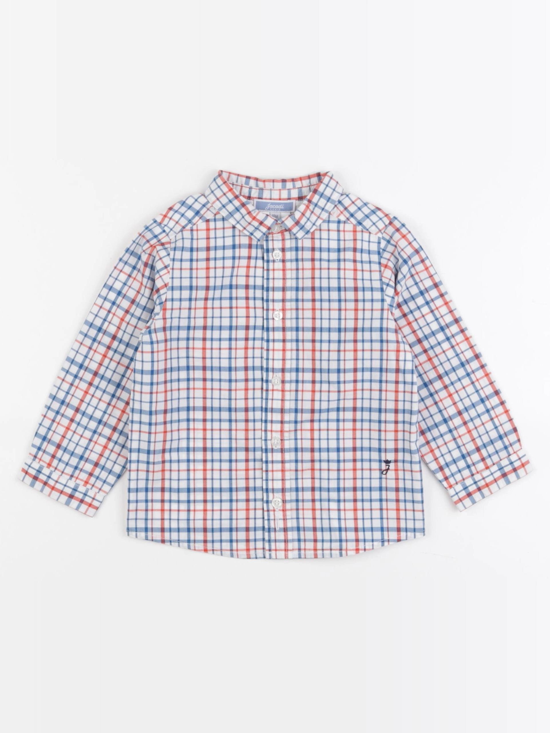 Jacadi - chemise bleu, blanc - 18 mois