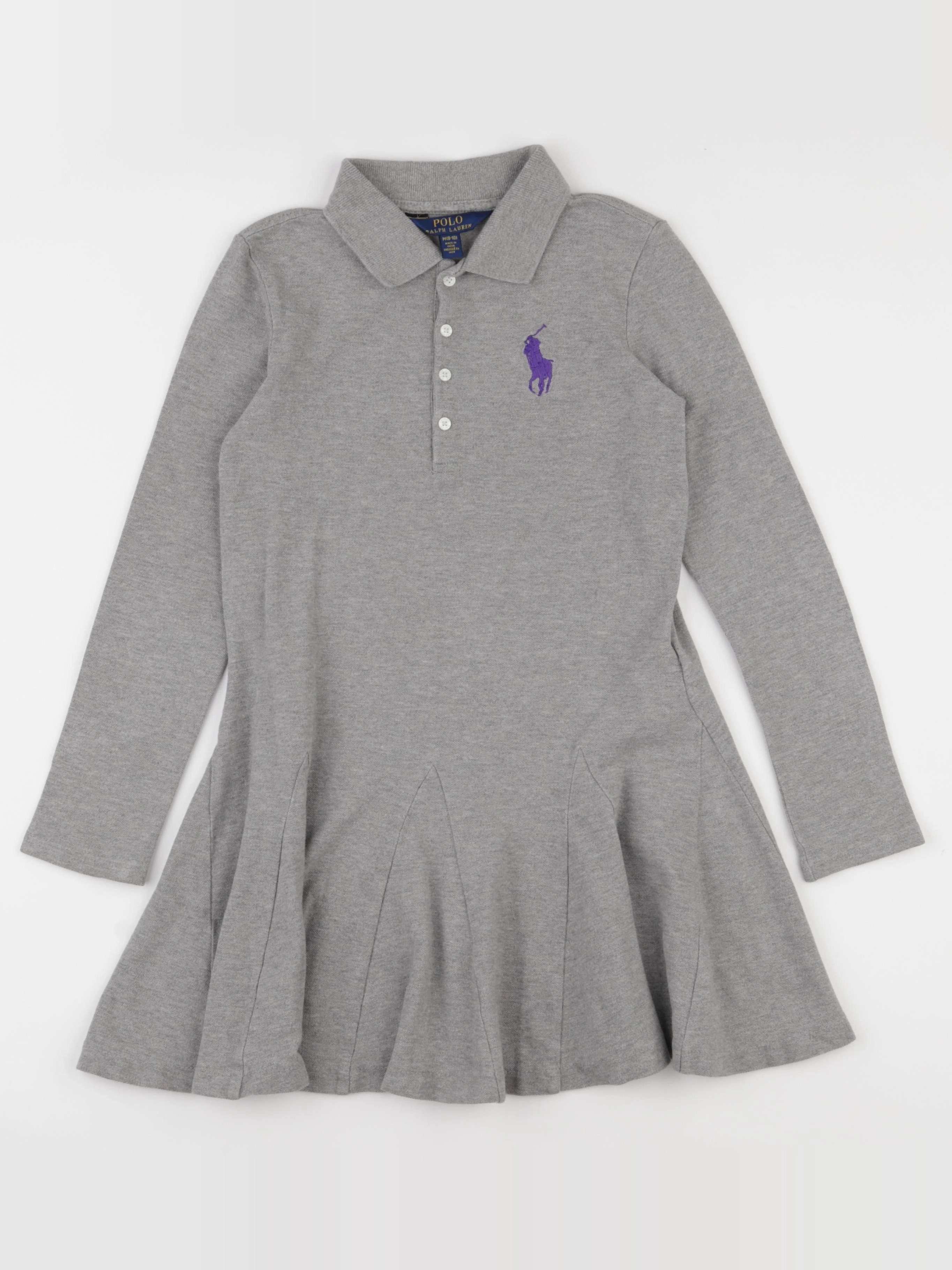 Ralph Lauren - robe gris - 8/10 ans