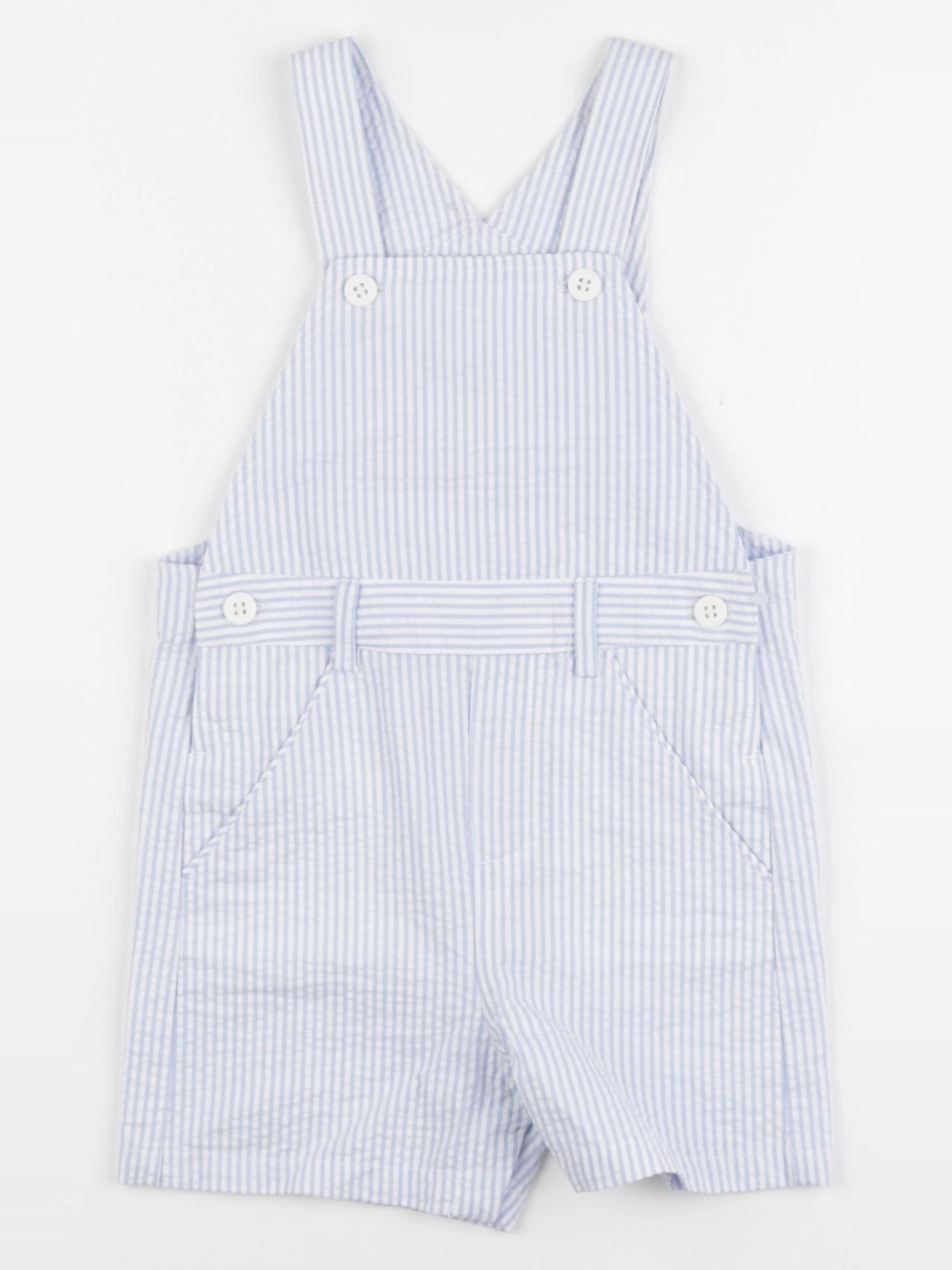 Jacadi - salopette blanc, bleu - 24 mois