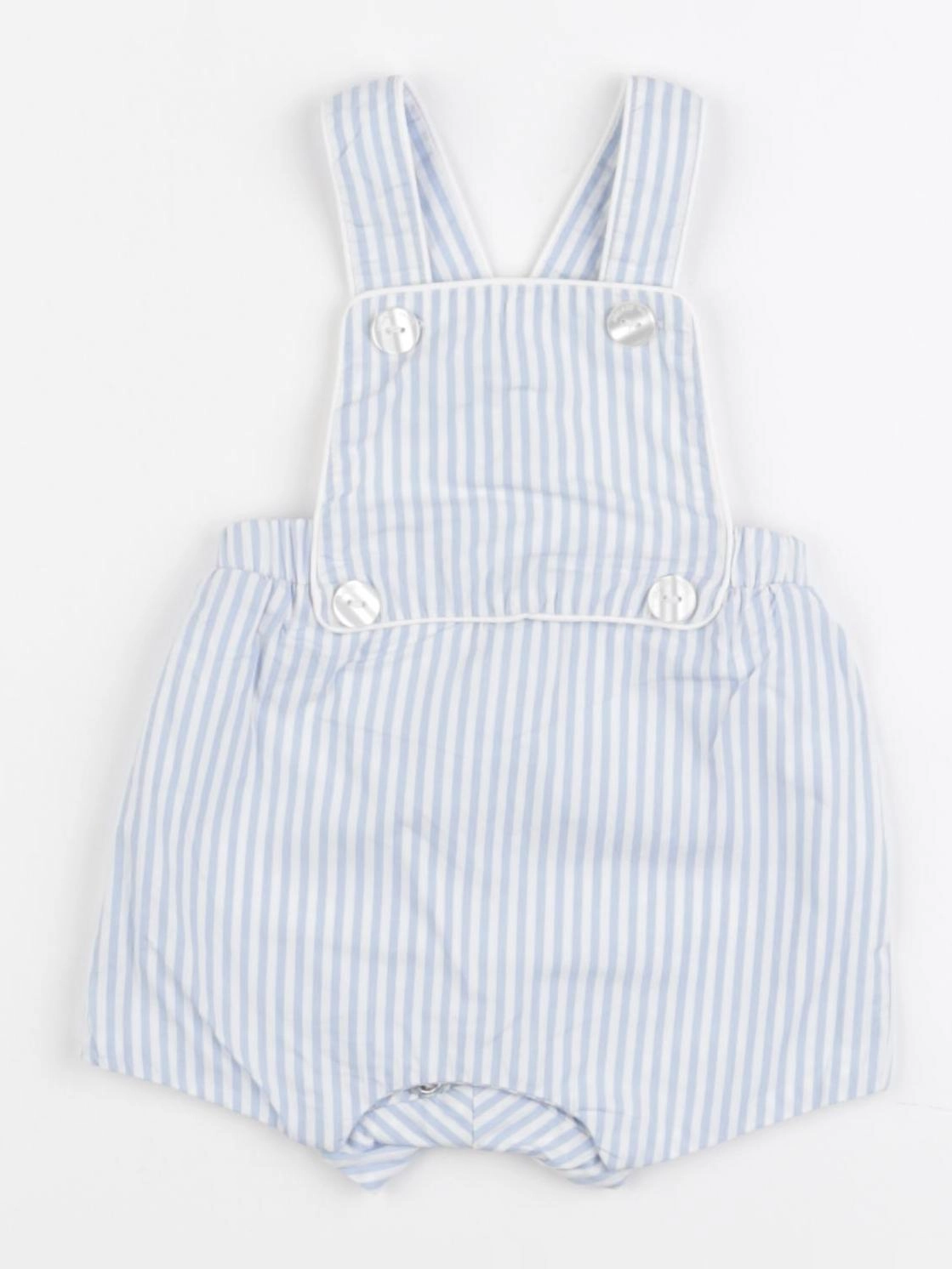 Jacadi - salopette blanc, bleu - 3 mois