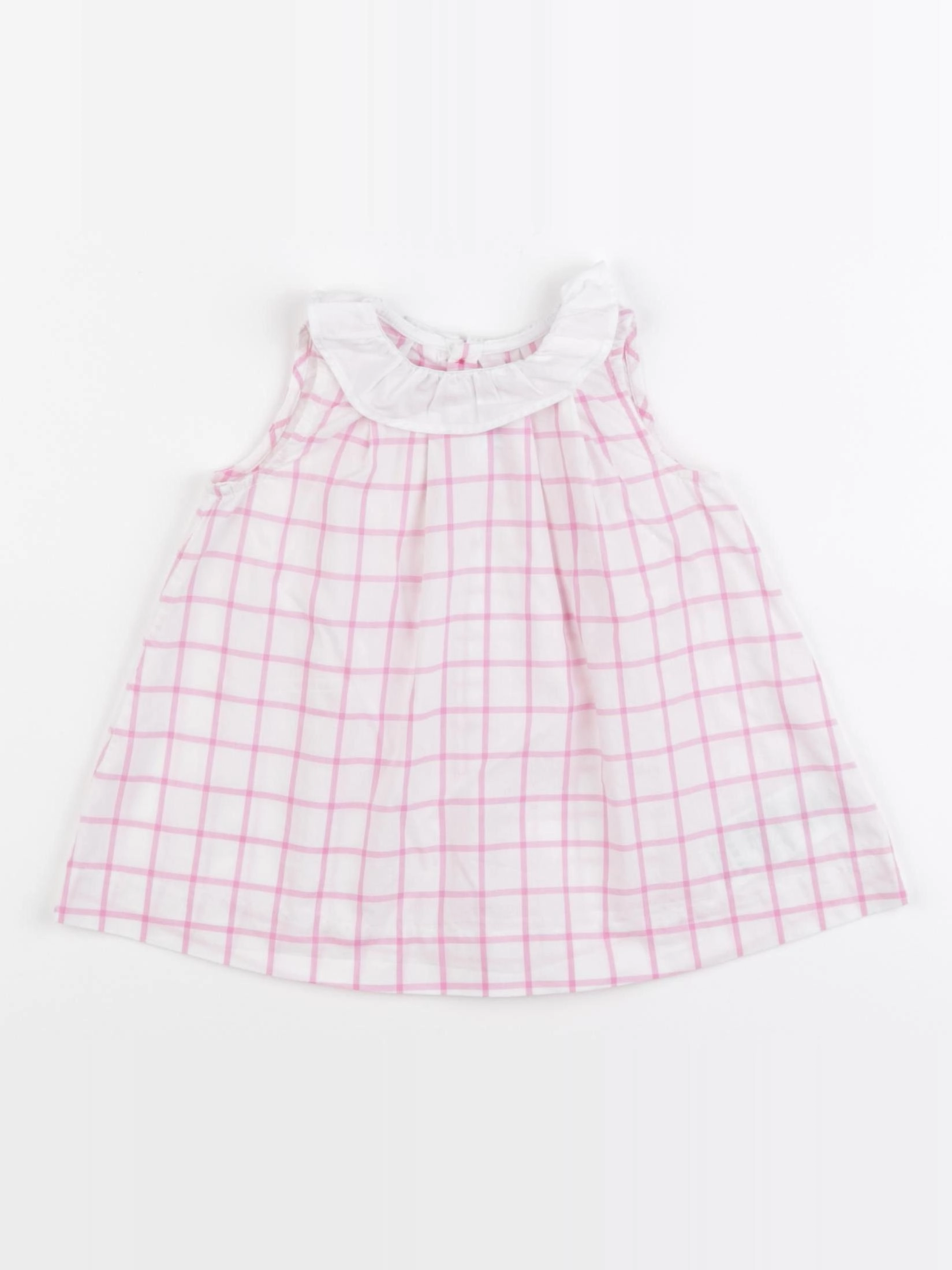 Jacadi - robe blanc, rose - 3 mois