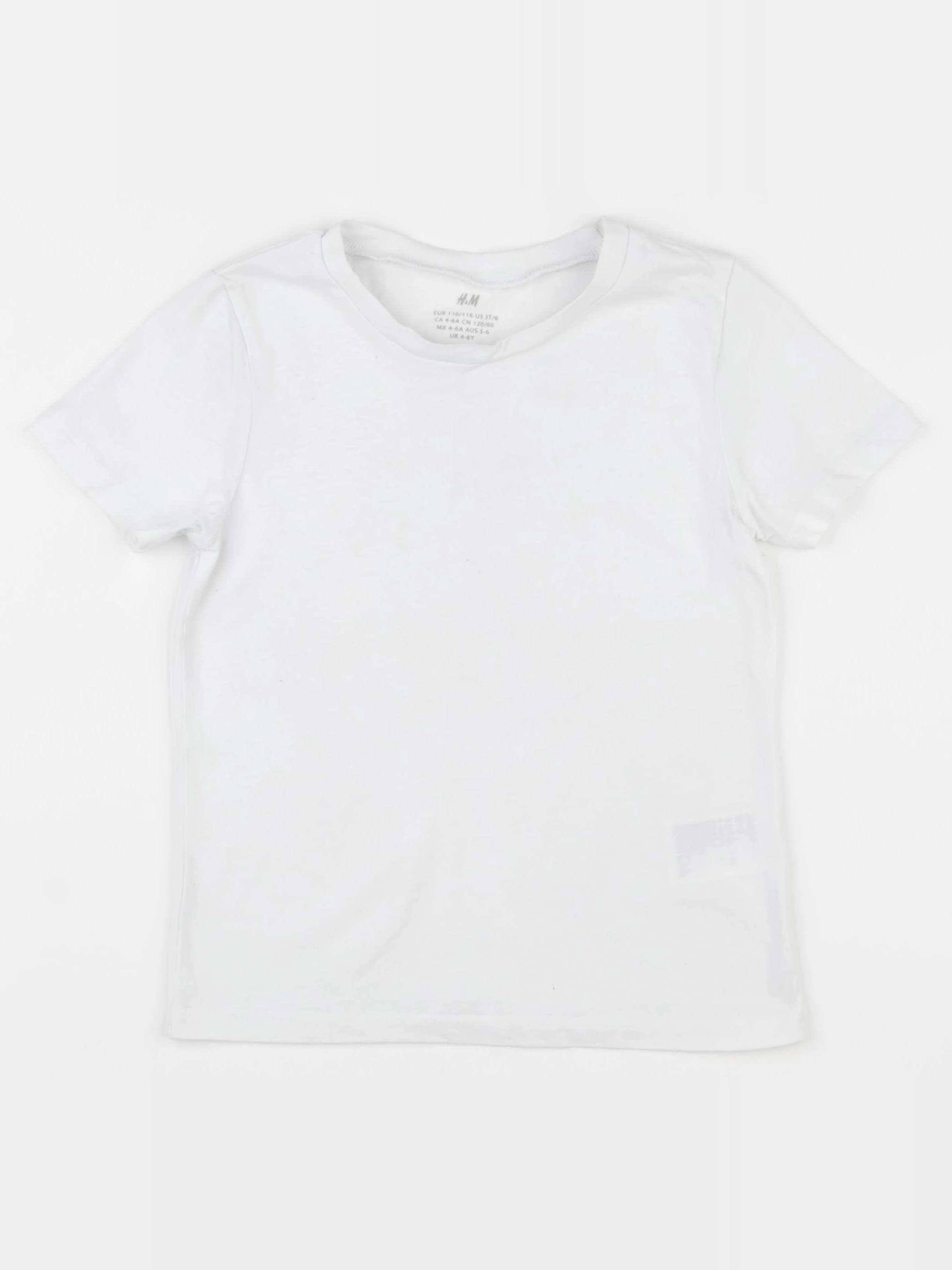 H&M - tee-shirt blanc - 4/6 ans