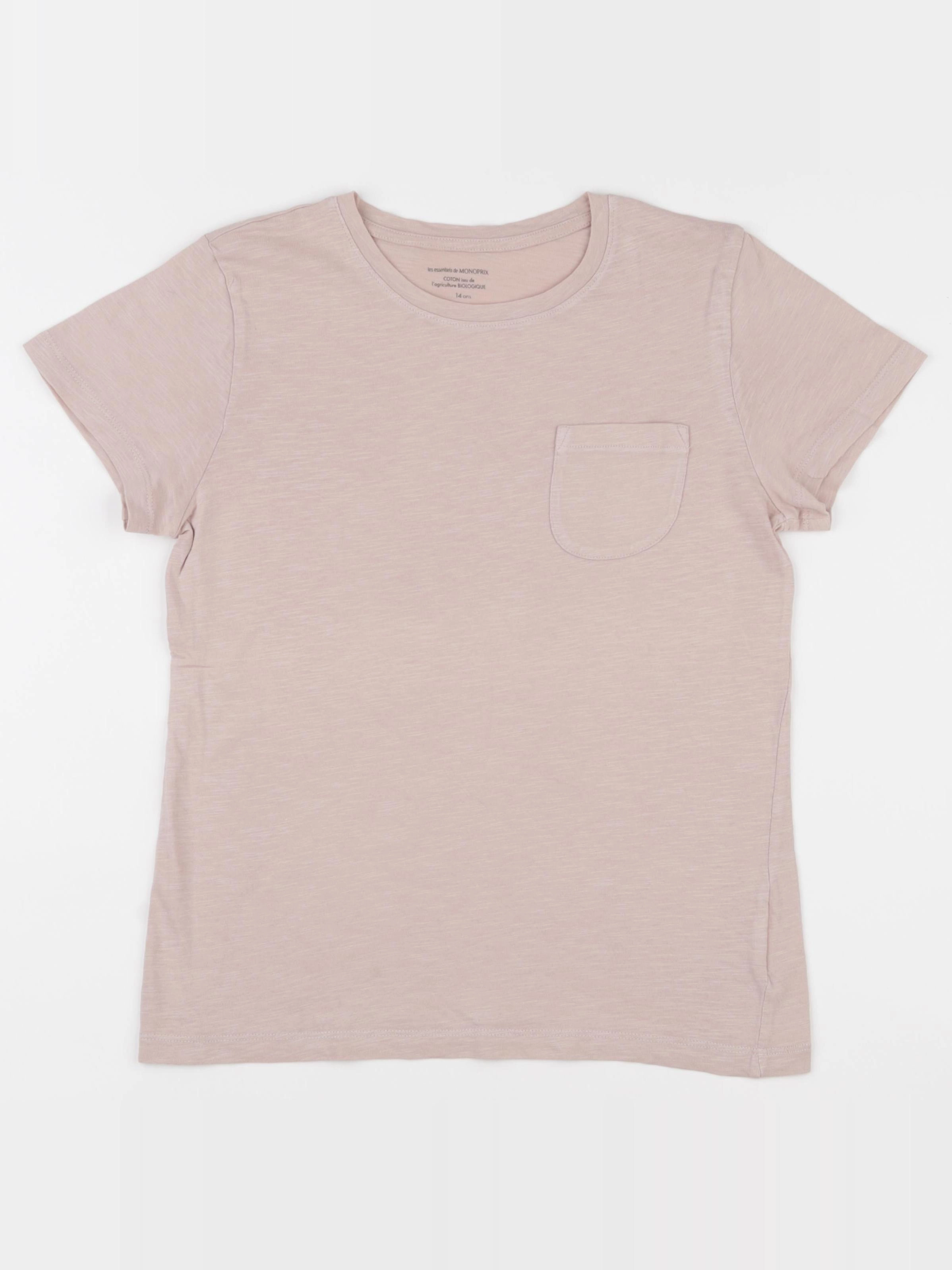 Monoprix - tee-shirt rose - 14 ans