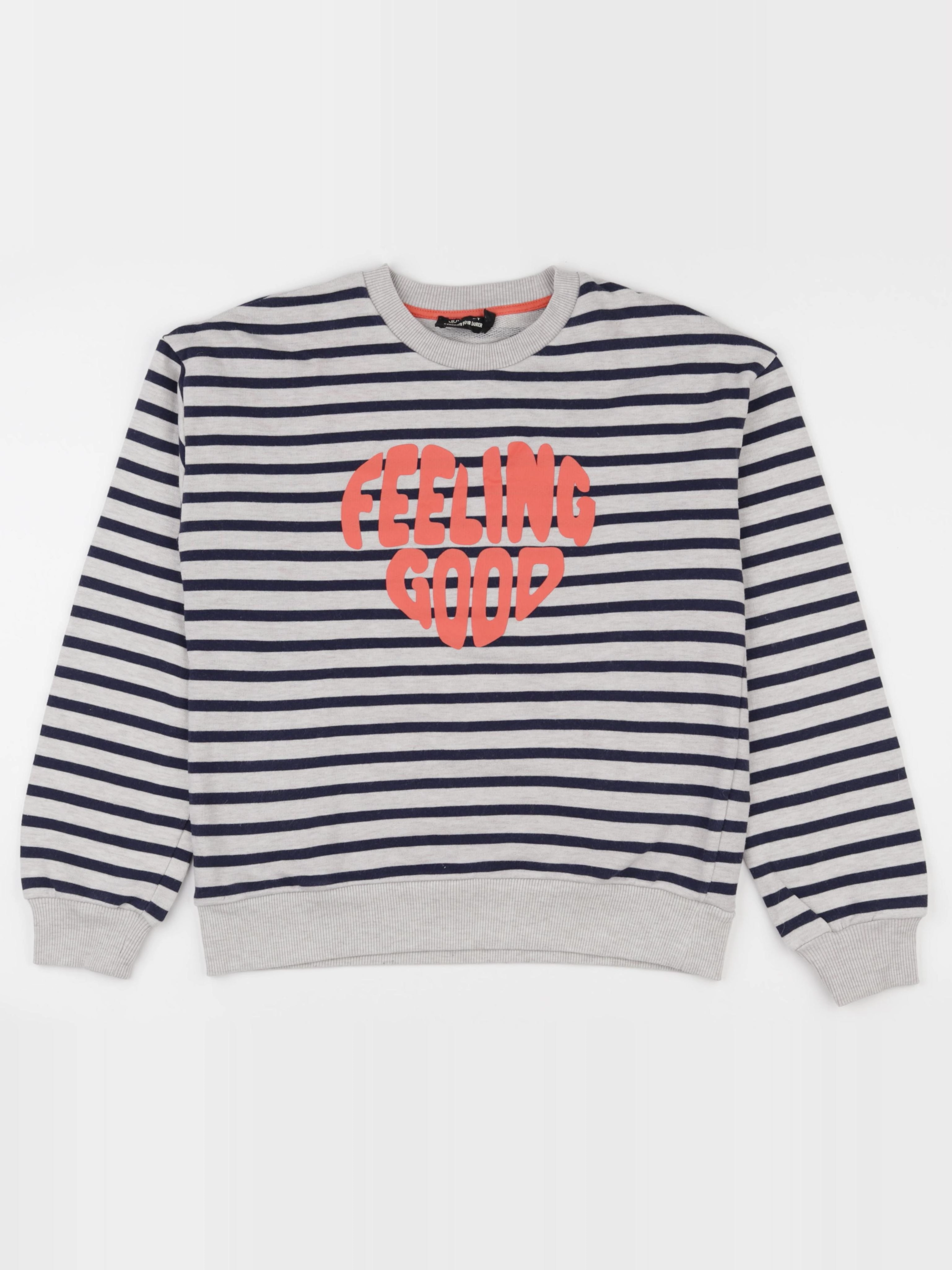Monoprix - sweat bleu, gris - 14 ans