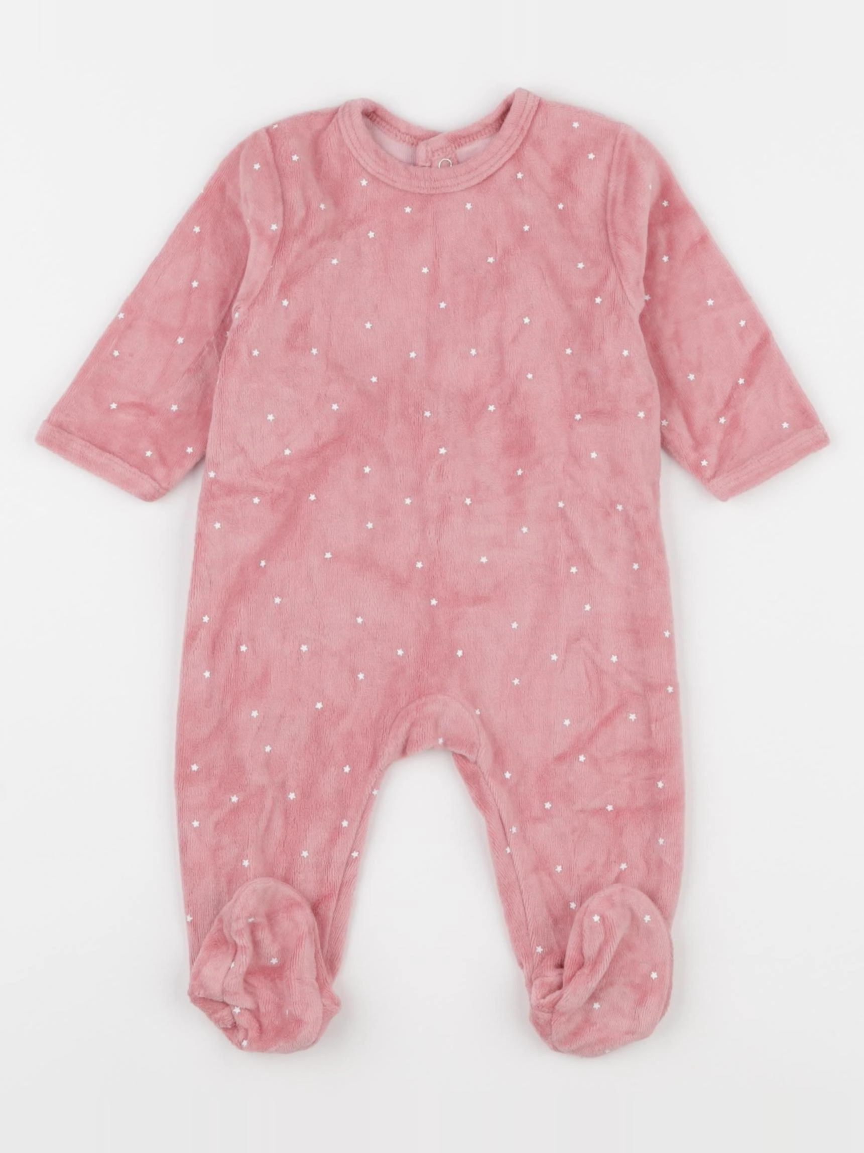 La Redoute - pyjama velours rose - 3 mois
