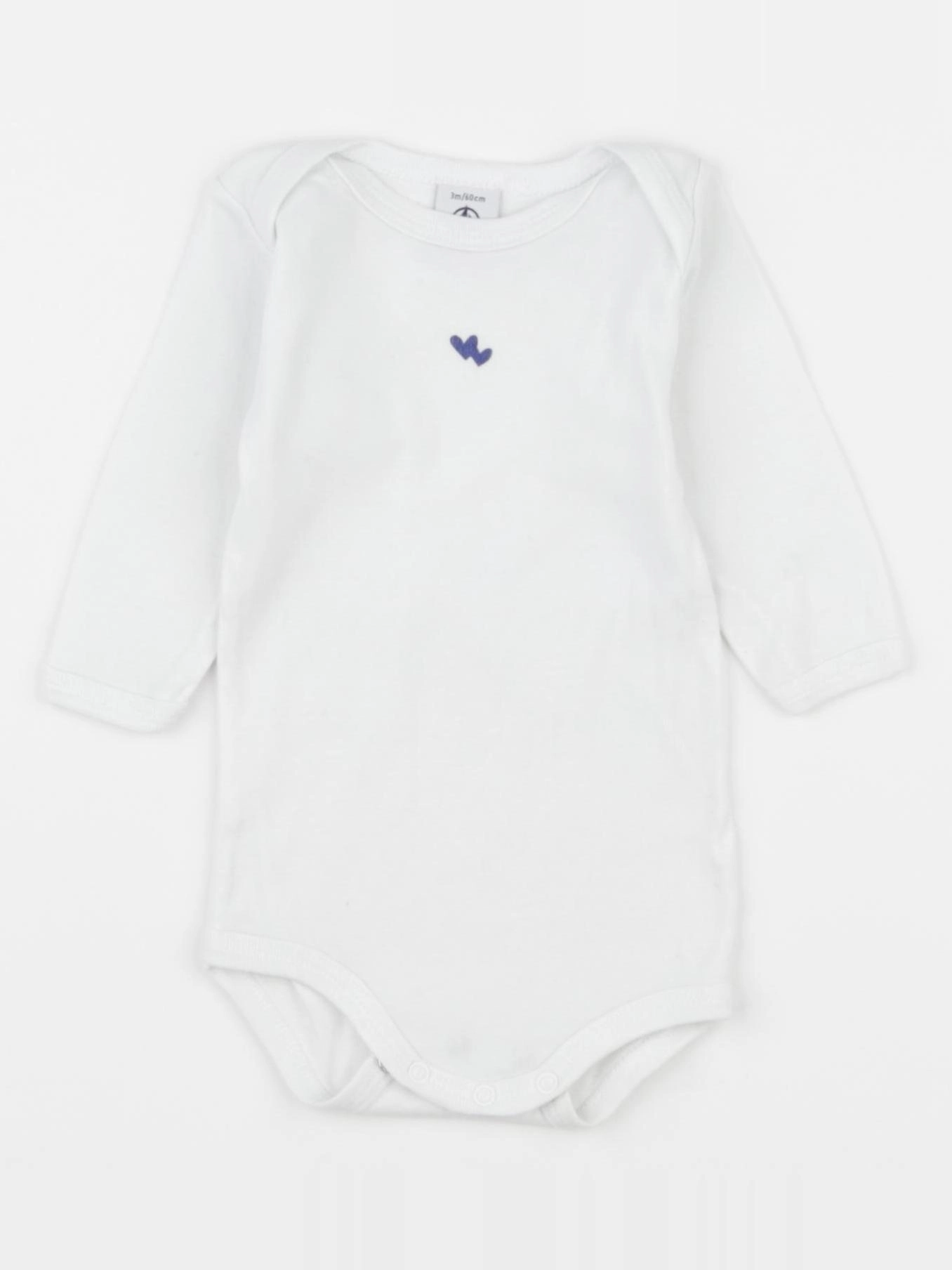Petit Bateau - body blanc - 3 mois