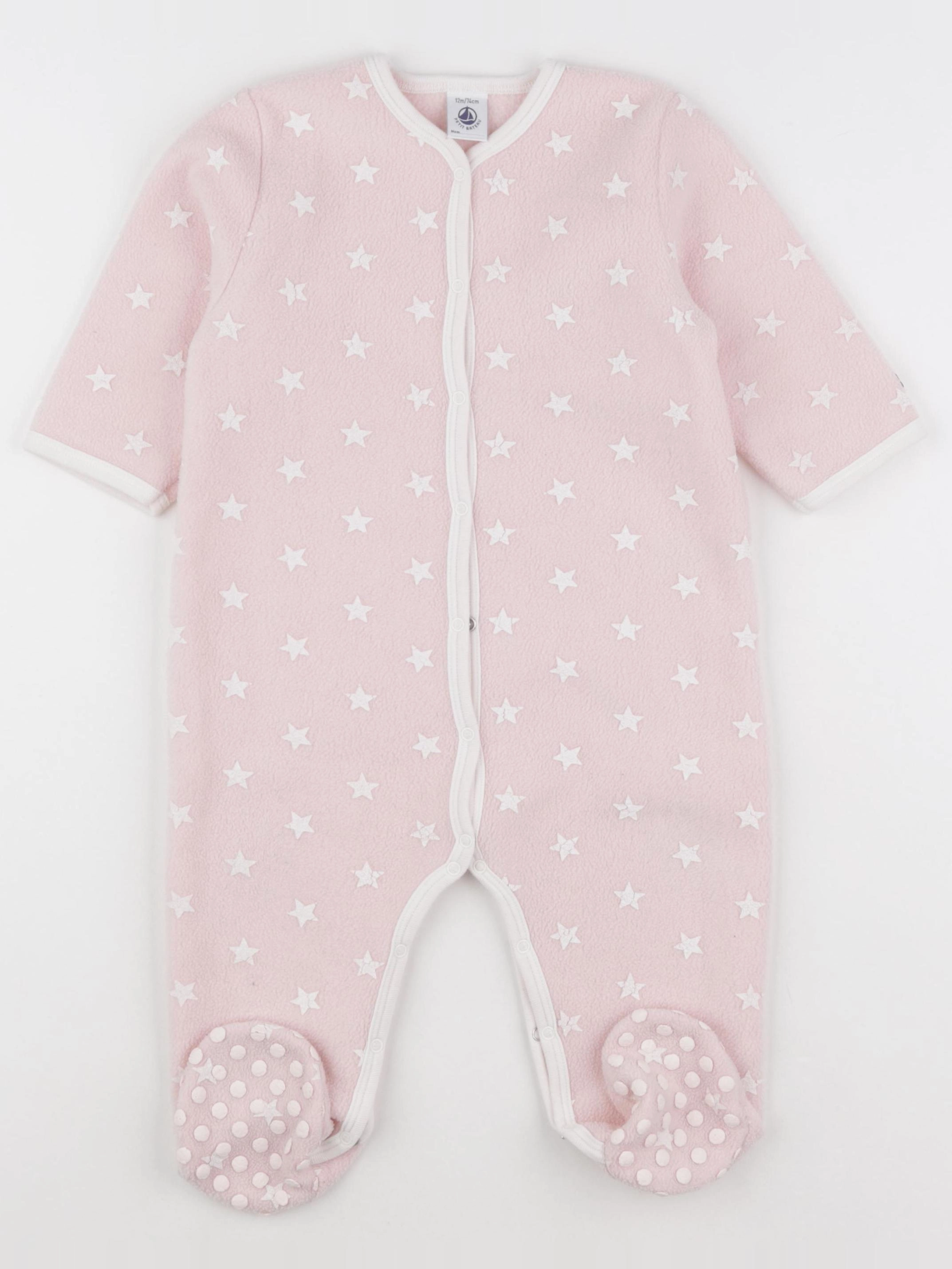 Petit Bateau - sur-pyjama rose - 12 mois