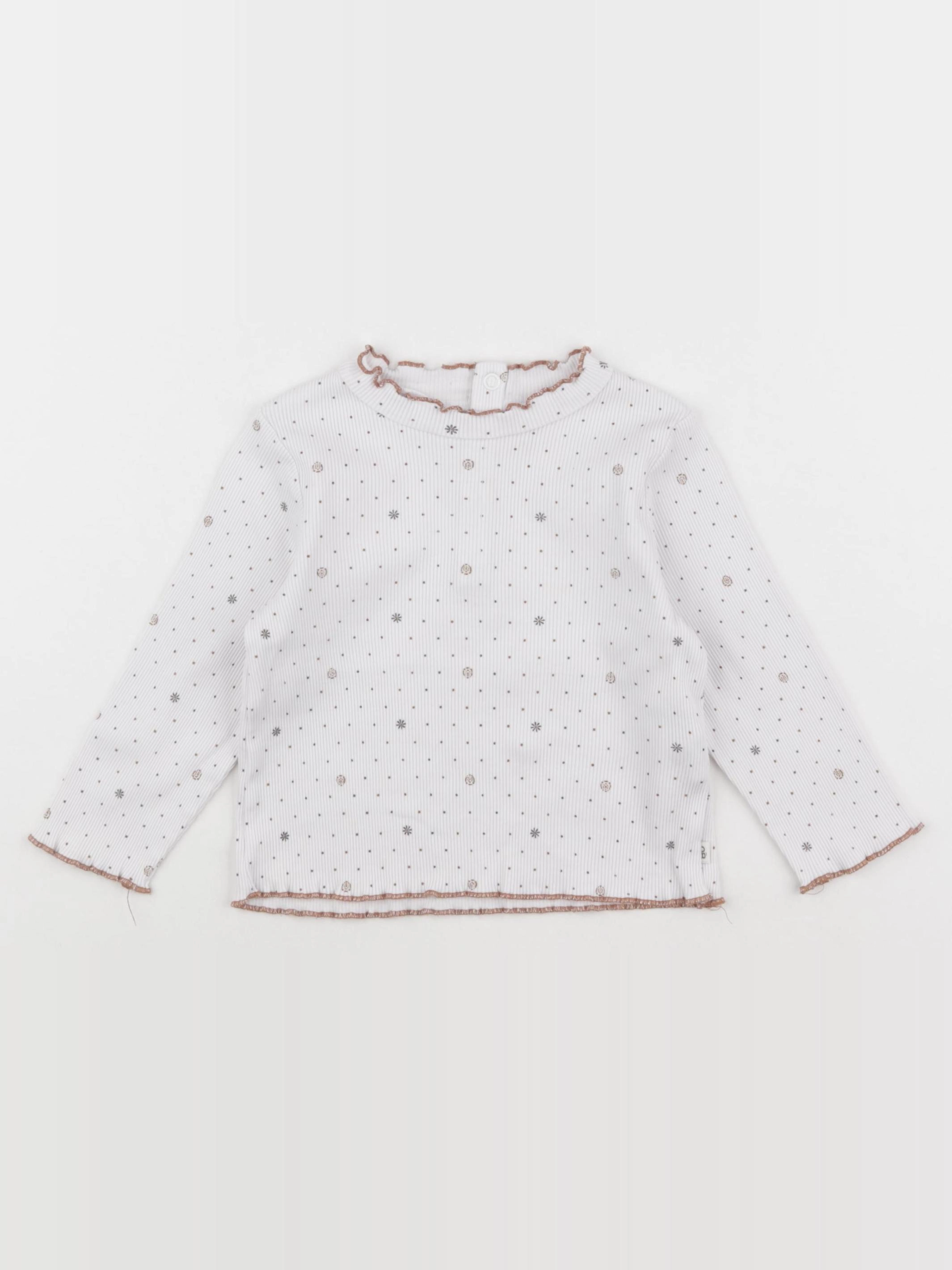Obaïbi - tee-shirt beige - 18 mois