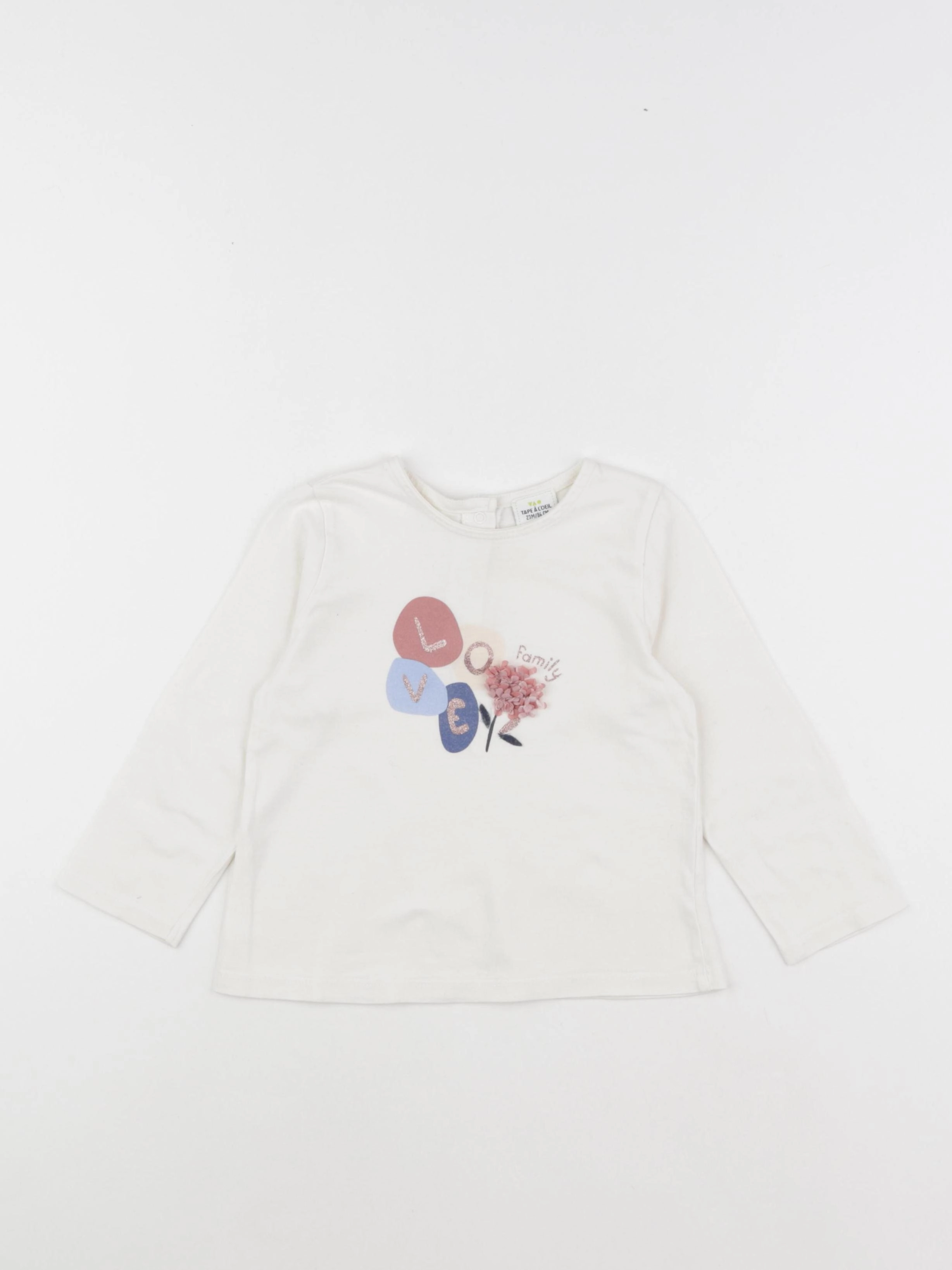 Tape à l'oeil - tee-shirt blanc - 24 mois