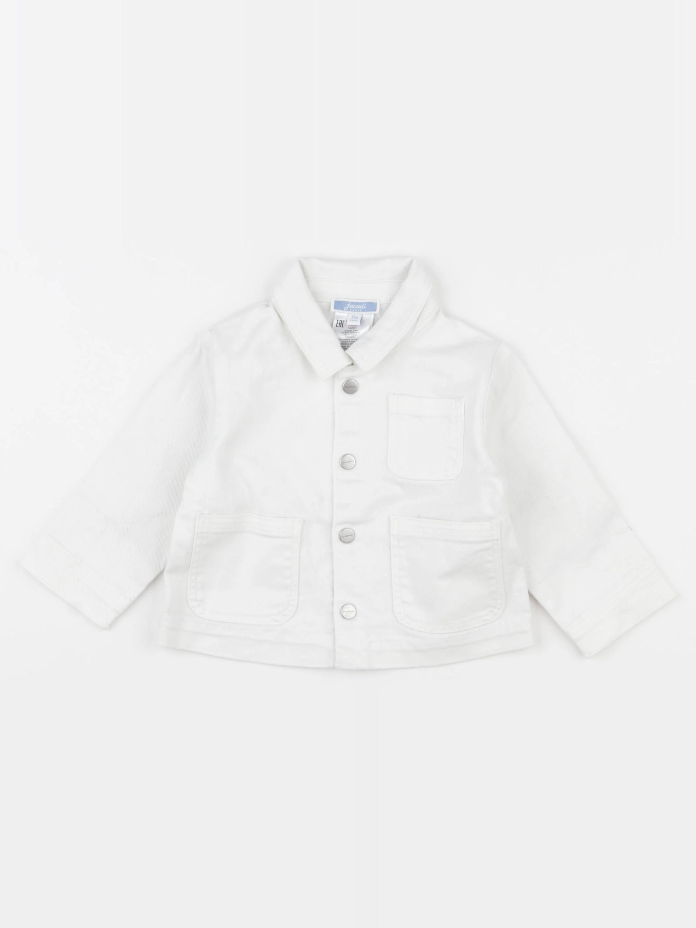 Jacadi - veste blanc - 12 mois