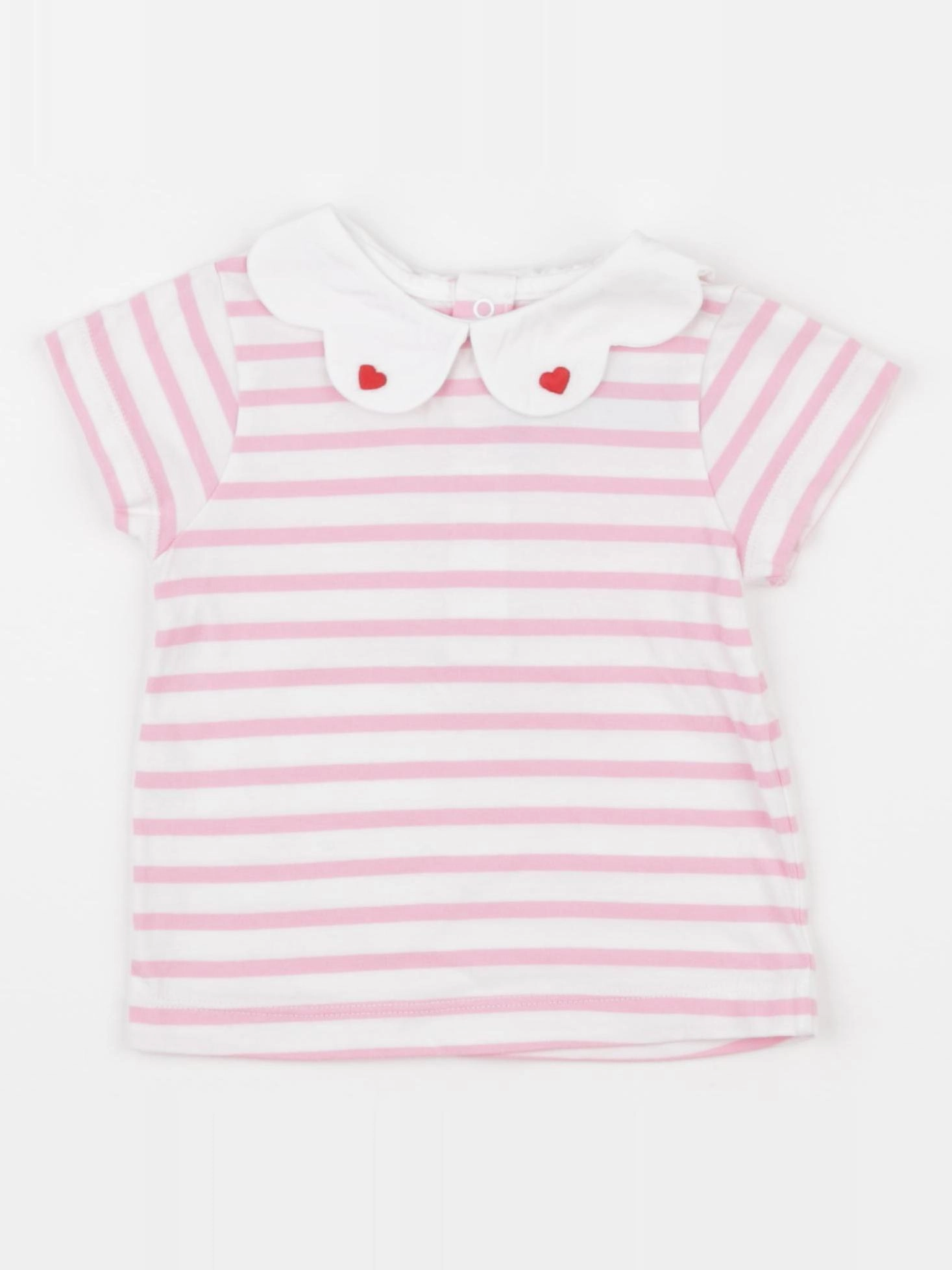 Jacadi - tee-shirt blanc, rose - 18 mois