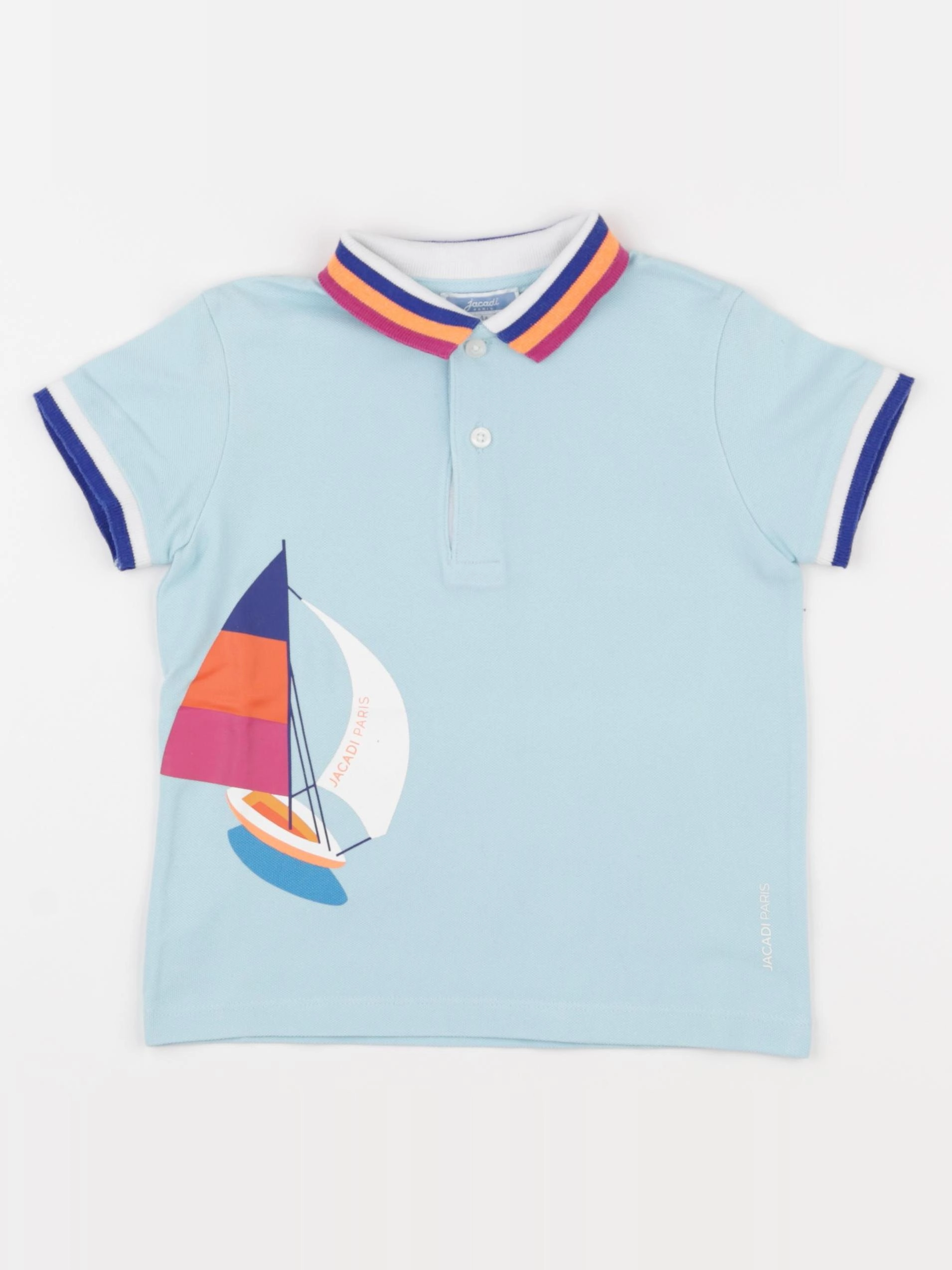 Jacadi - polo bleu - 4 ans