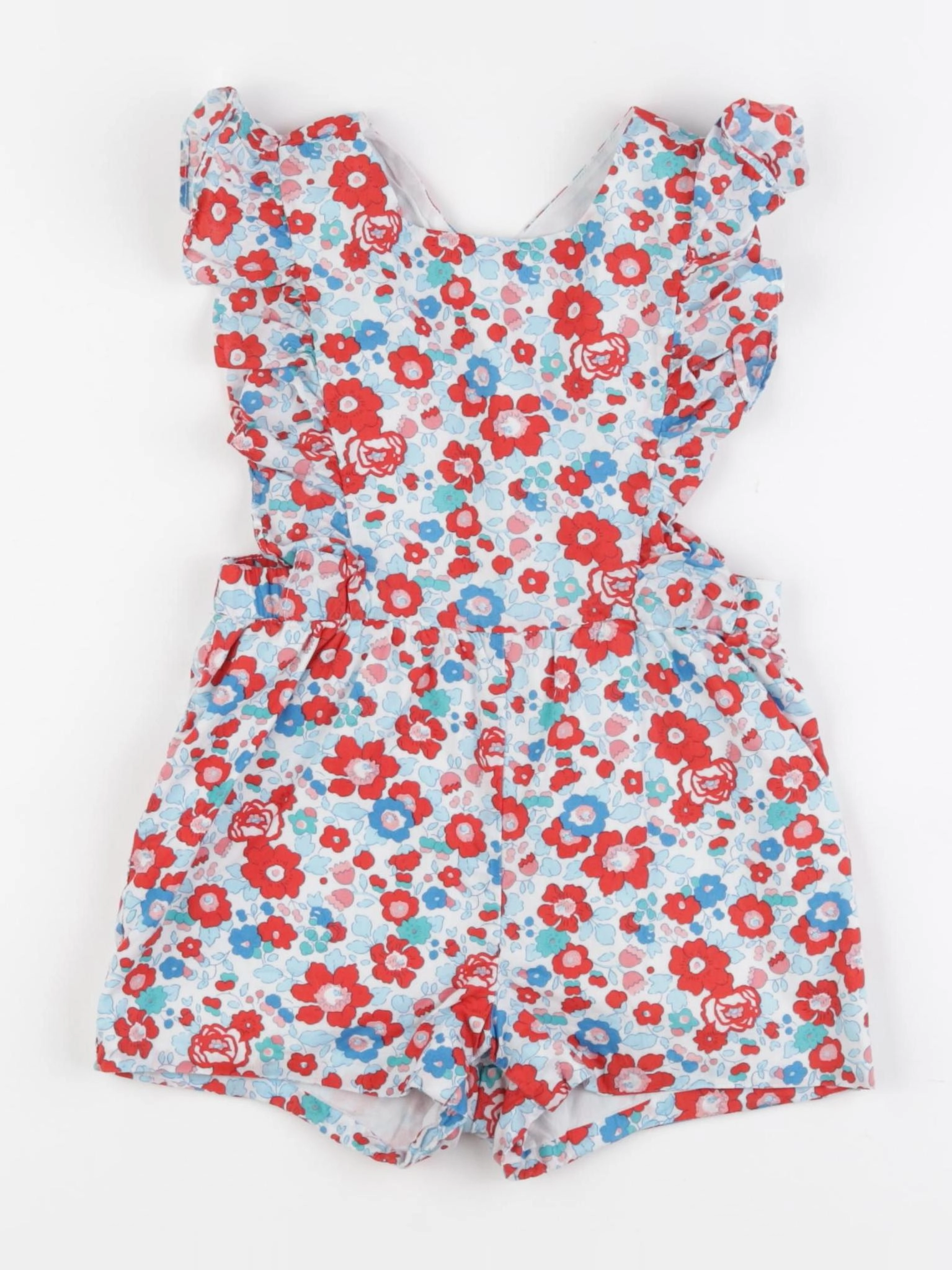 Jacadi - combinaison liberty bleu, rouge - 36 mois