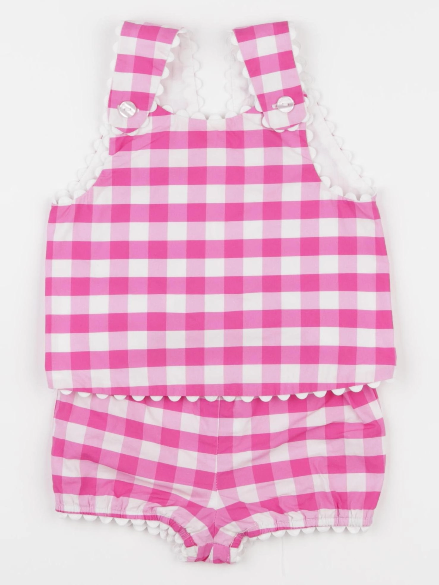 Jacadi - ensemble blanc, rose - 12 mois