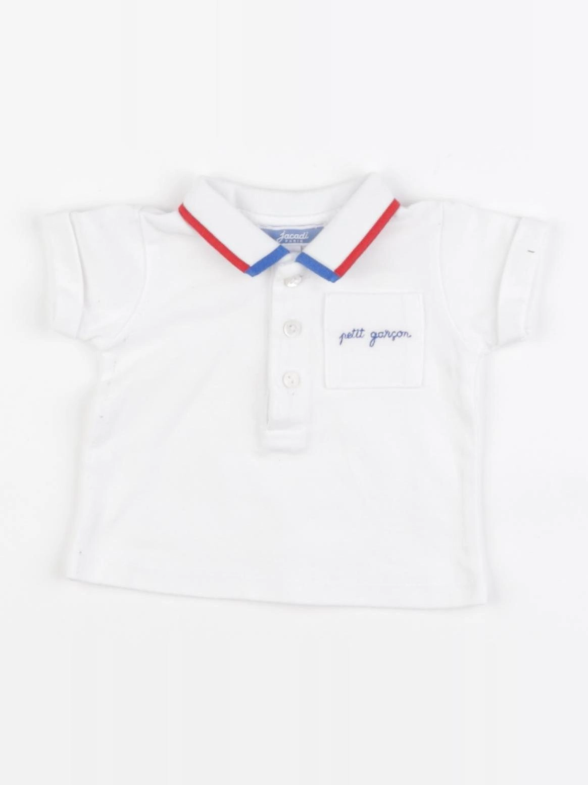 Jacadi - polo blanc - 1 mois