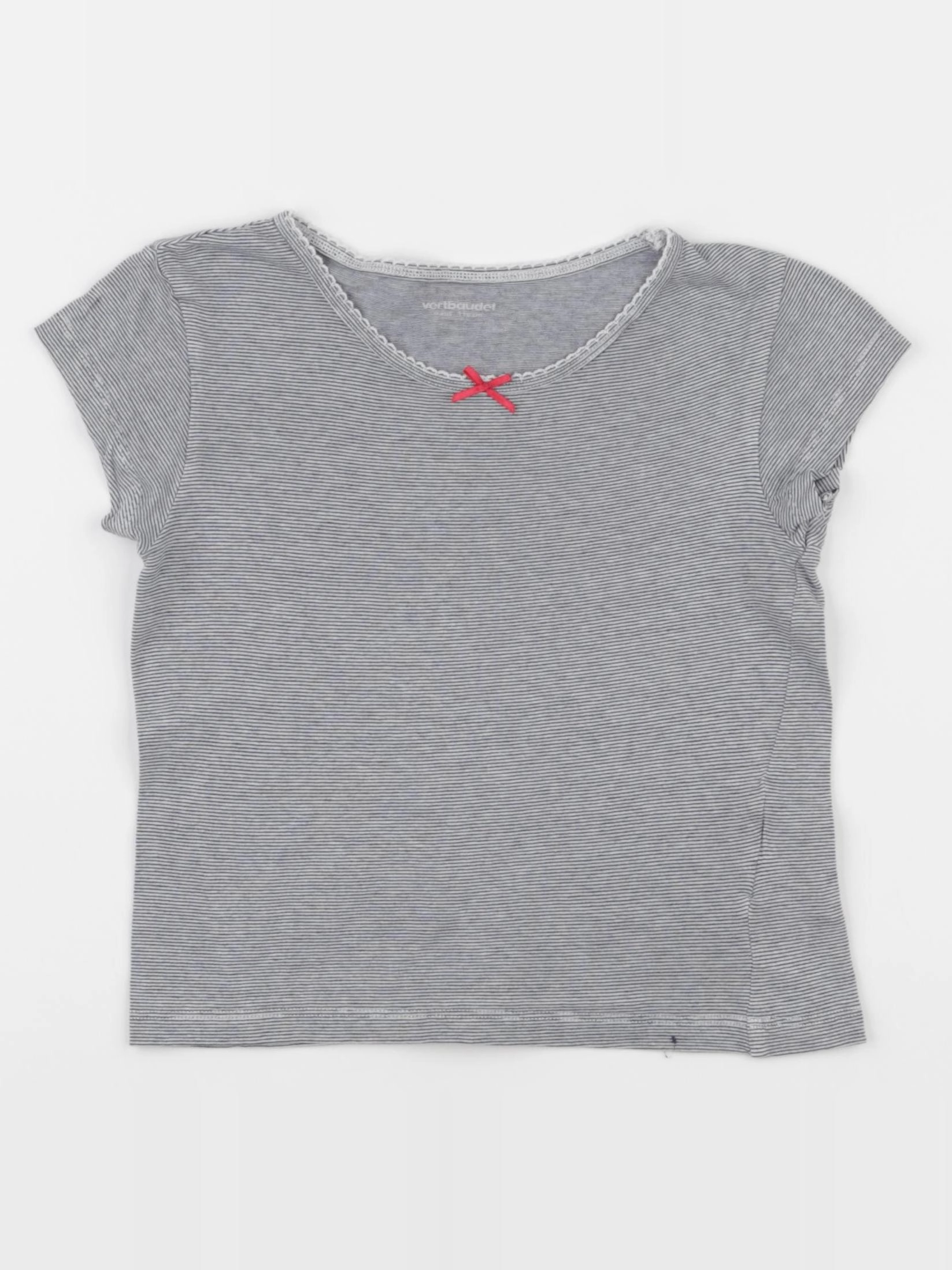 Vertbaudet - maillot de corps bleu, blanc - 6 ans