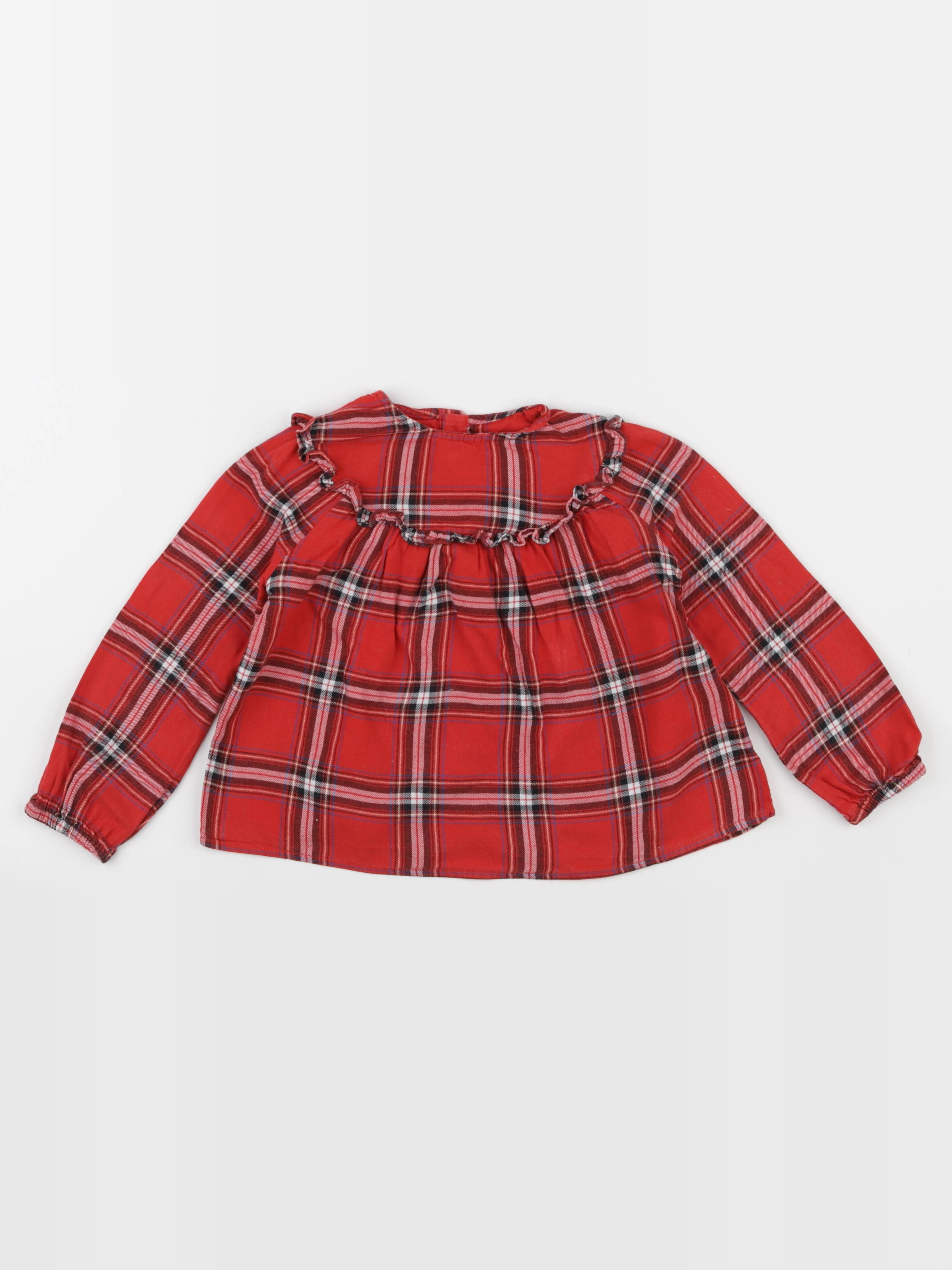 Vertbaudet - blouse rouge - 6 ans