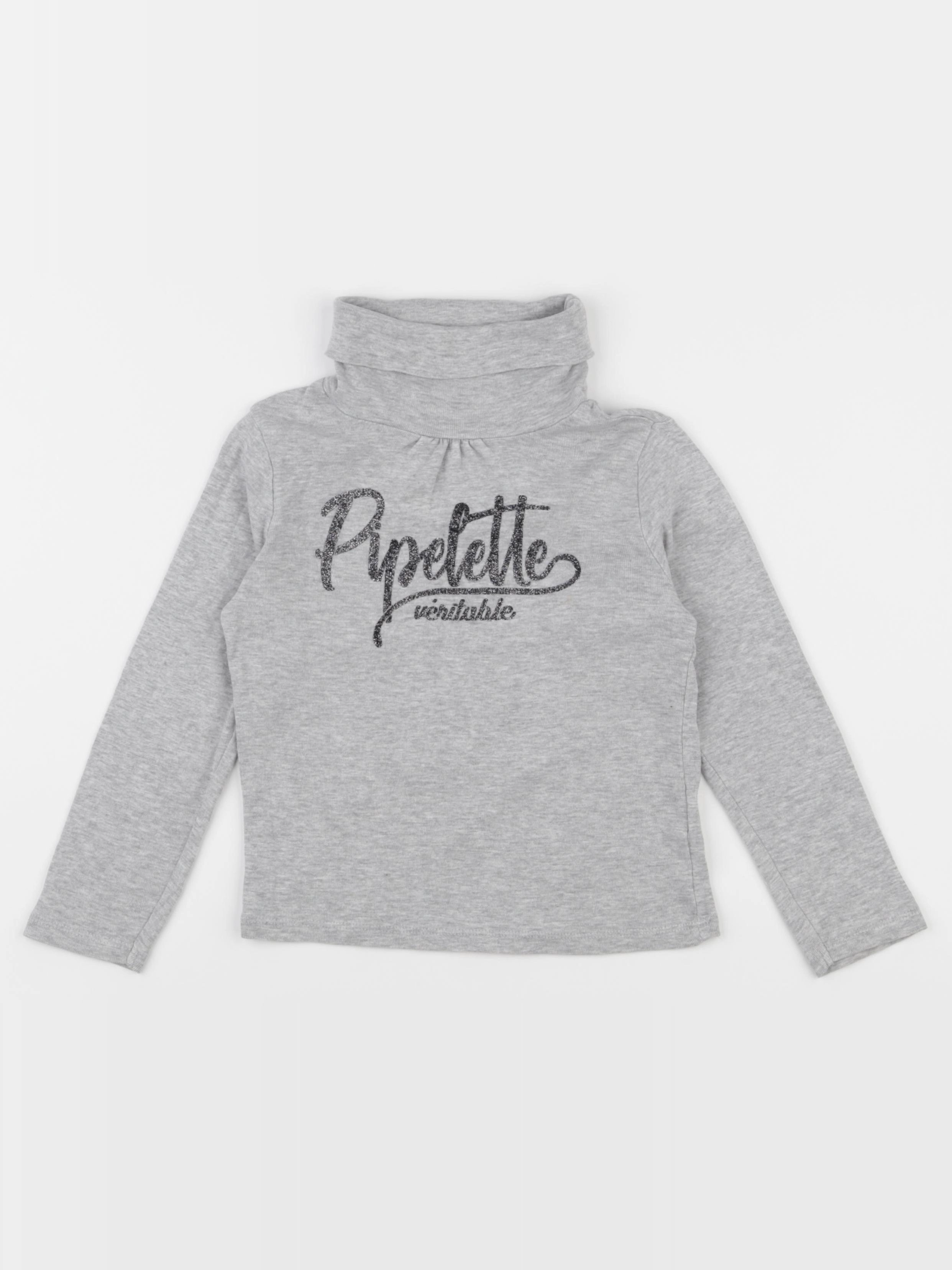 Vertbaudet - sous-pull gris - 6 ans