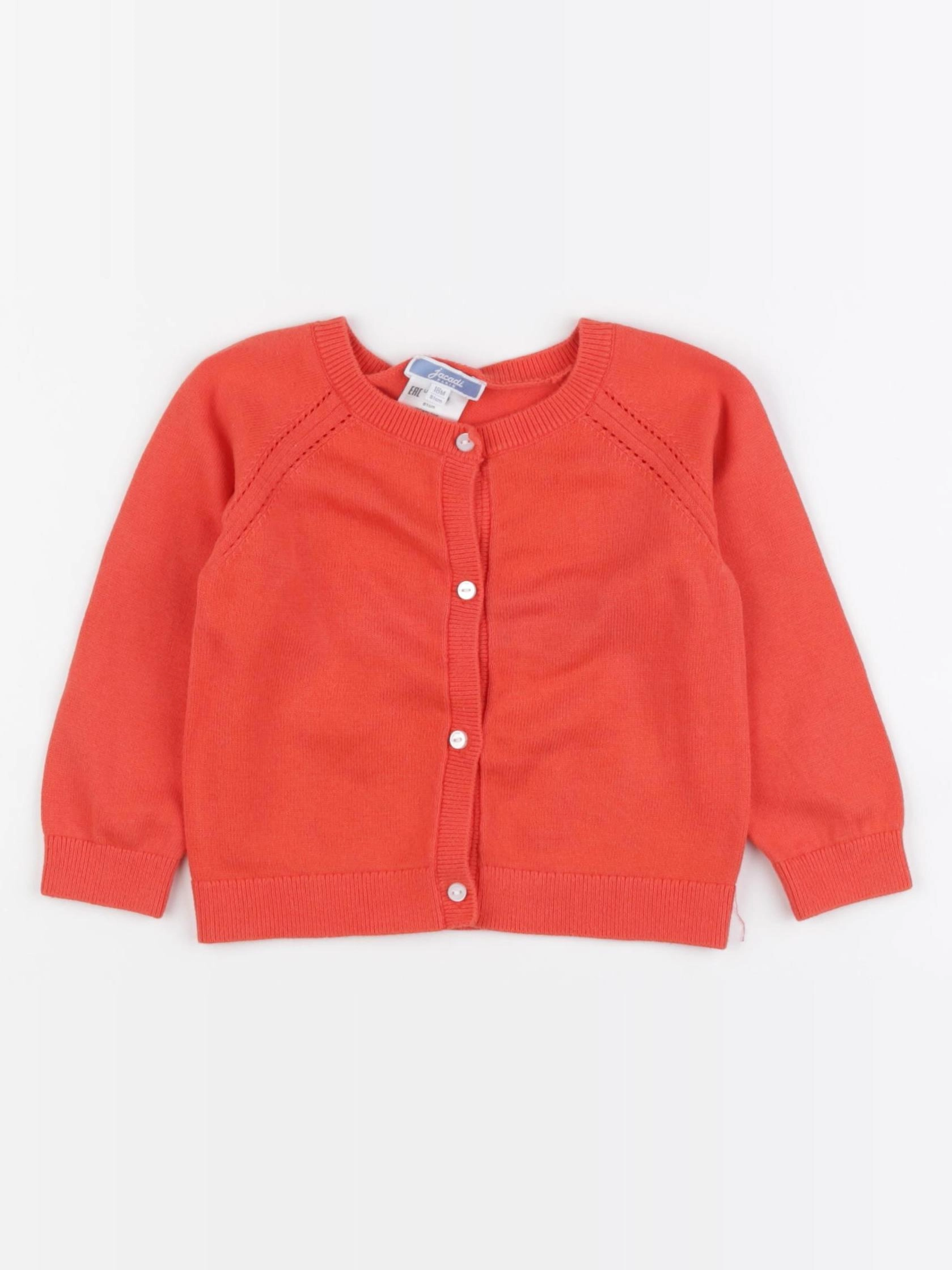 Jacadi - gilet rouge - 18 mois
