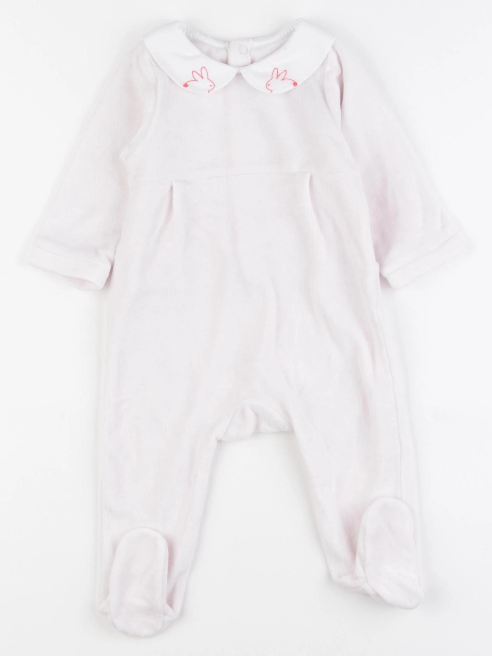 Jacadi - pyjama velours rose - 6 mois
