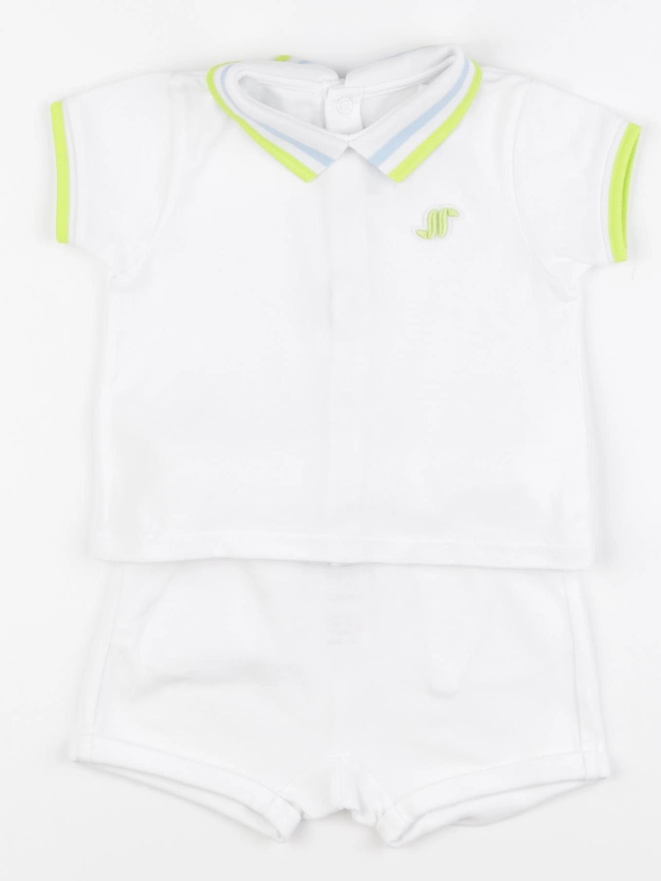 Jacadi - ensemble blanc - 12 mois