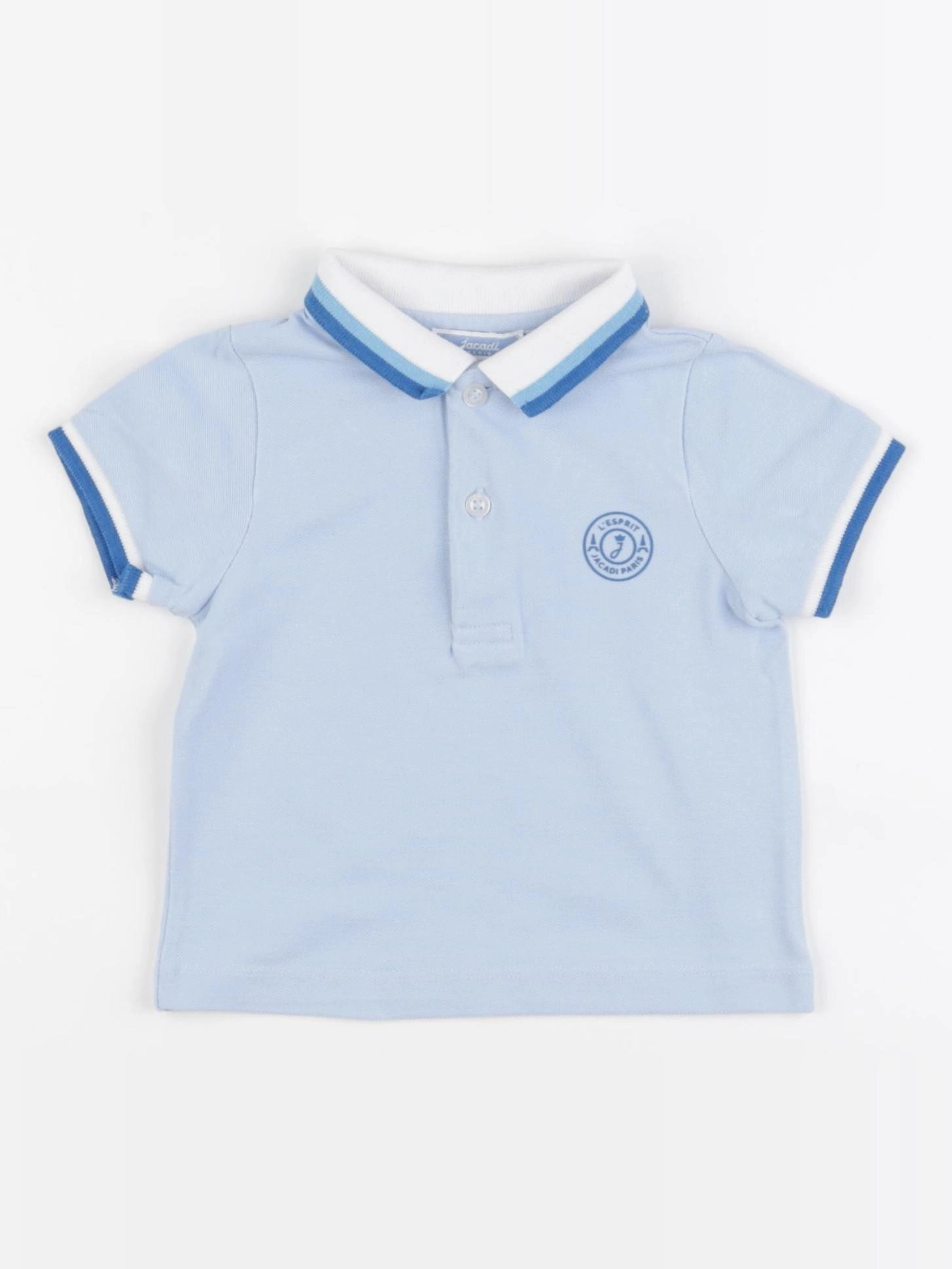 Jacadi - polo bleu - 12 mois