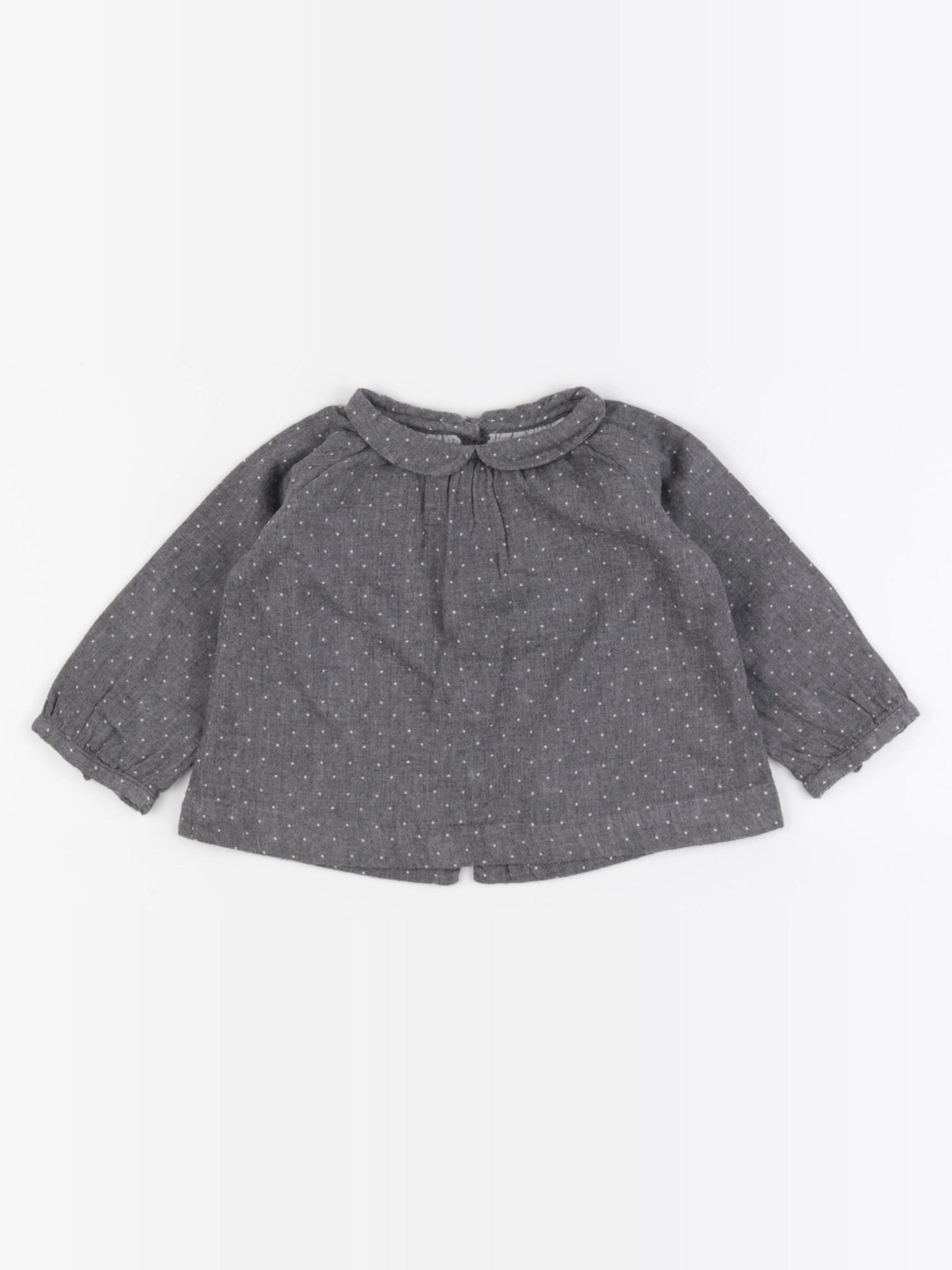Jacadi - blouse gris - 6 mois