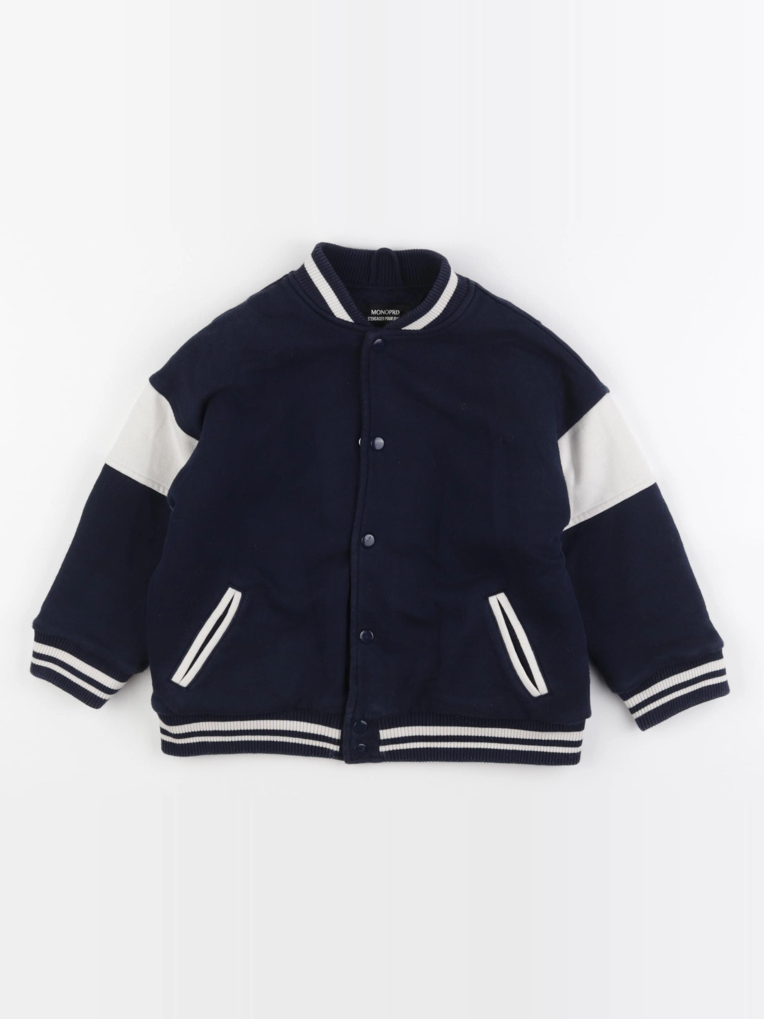 Monoprix - veste bleu - 5/6 ans