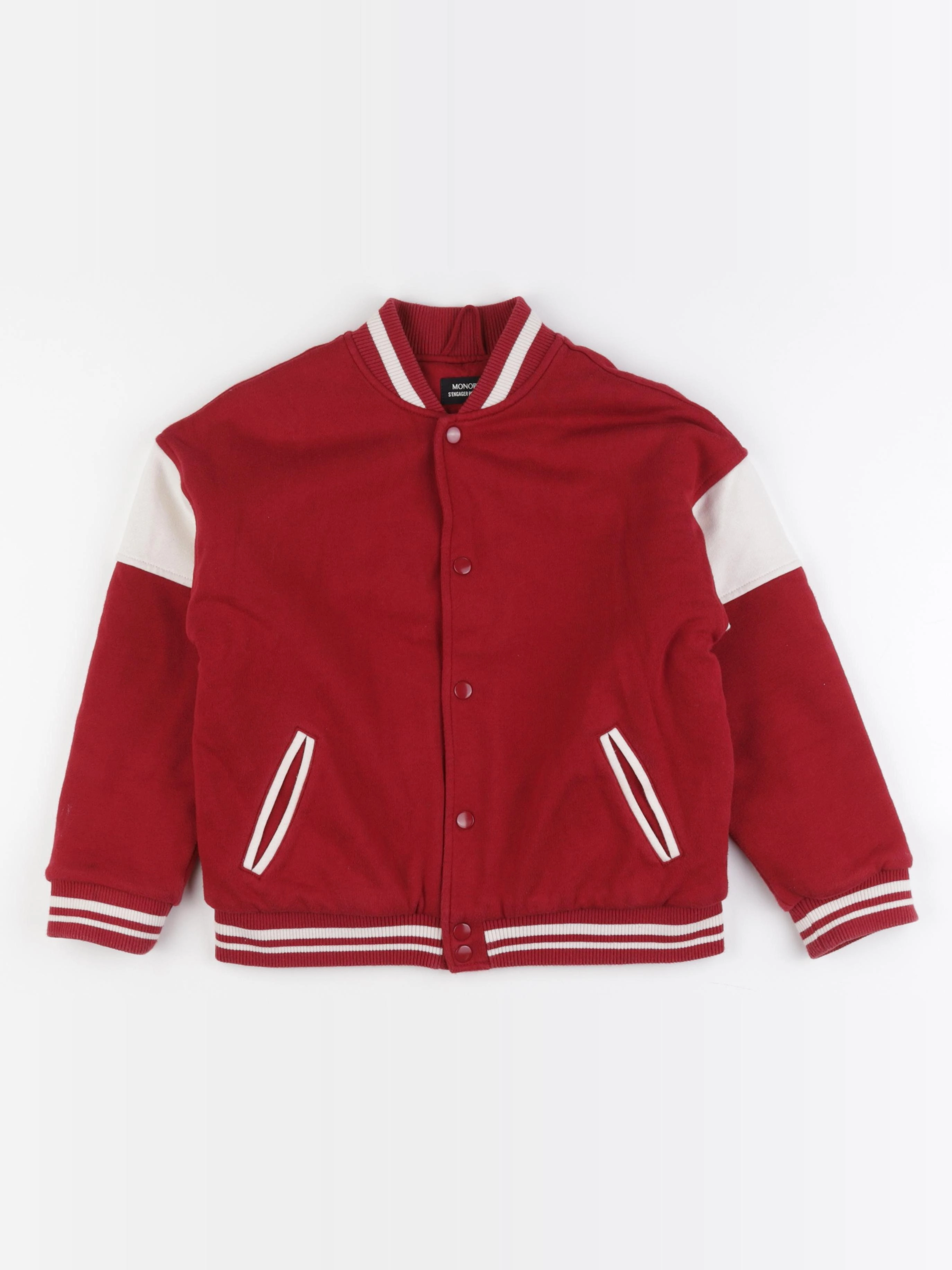 Monoprix - veste rouge - 8/10 ans
