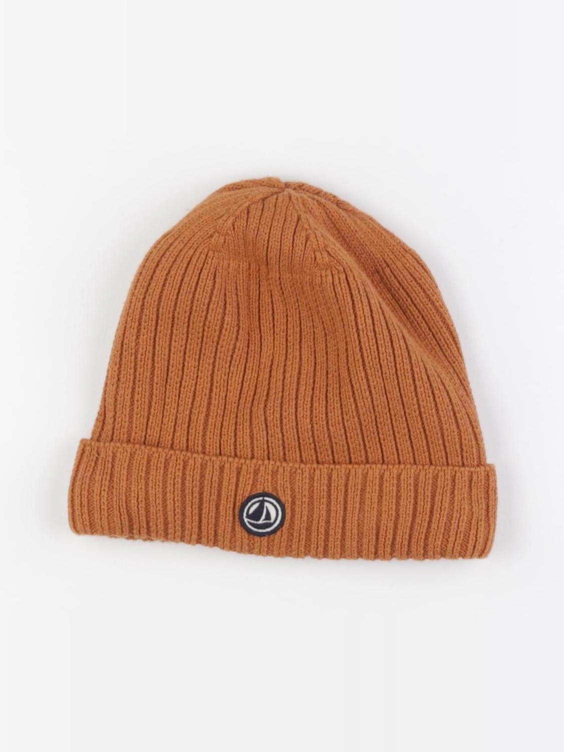 Petit Bateau - bonnet marron - 10/12 ans