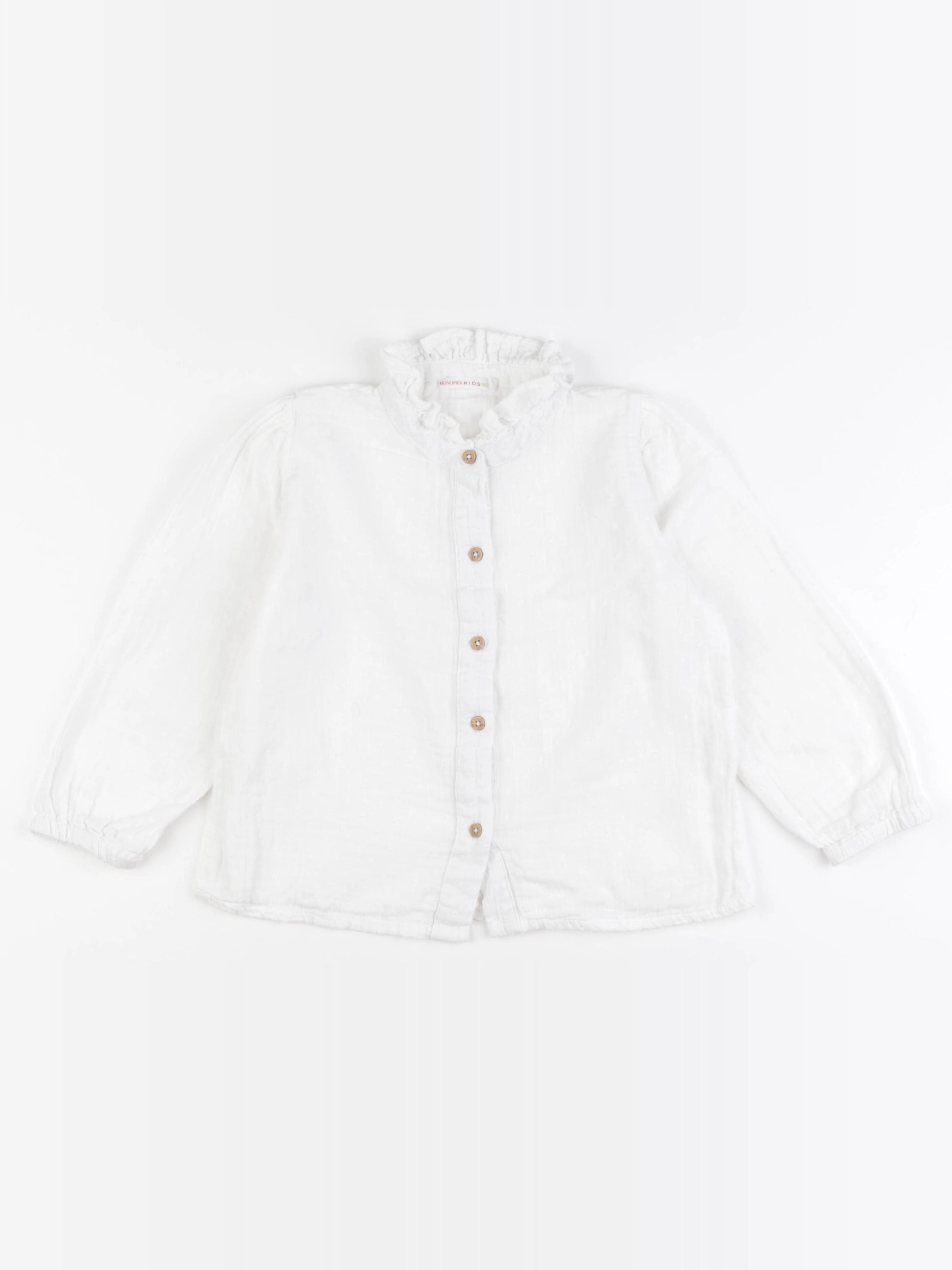 Monoprix - blouse blanc - 5 ans
