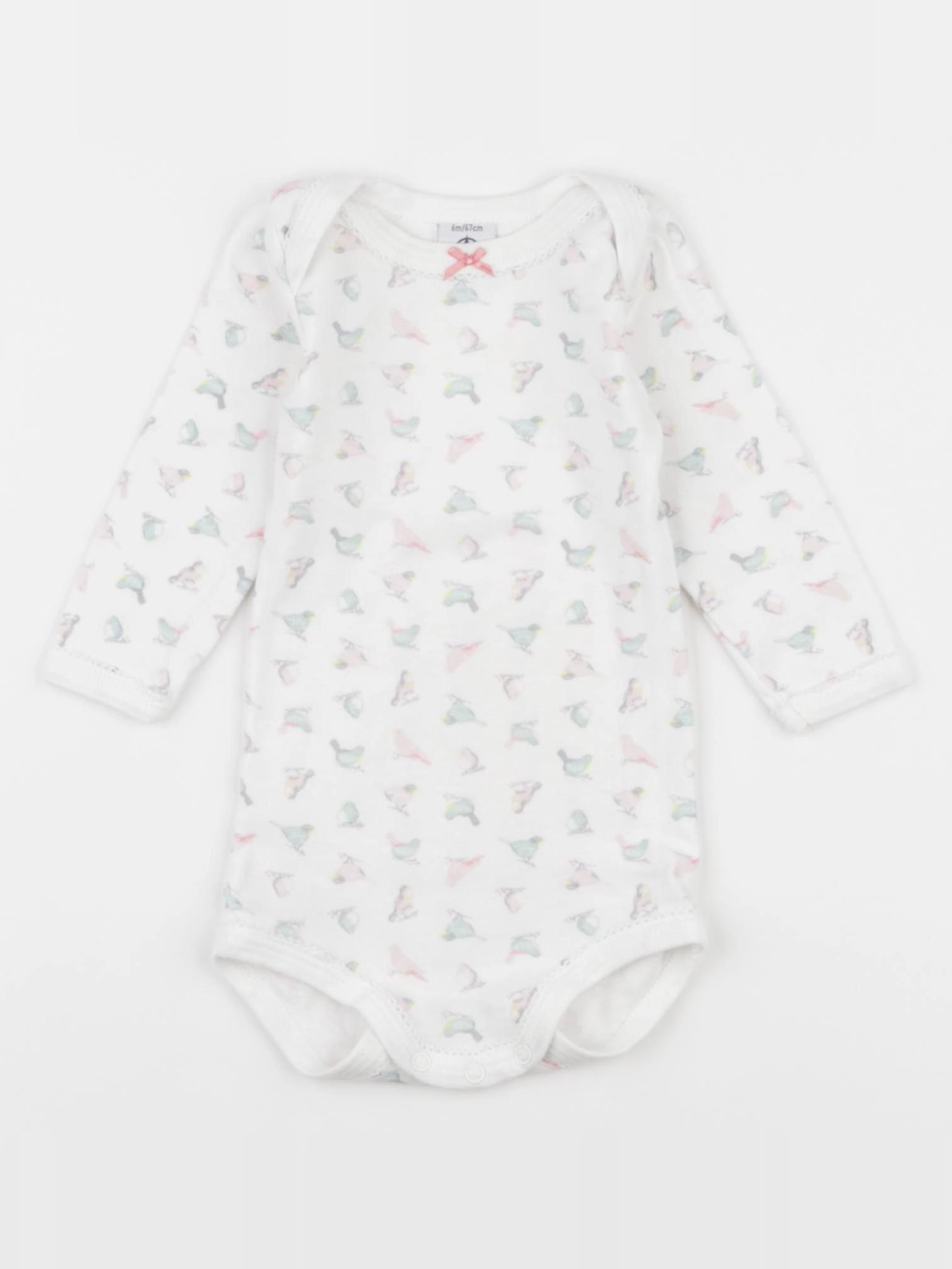 Petit Bateau - body blanc - 6 mois