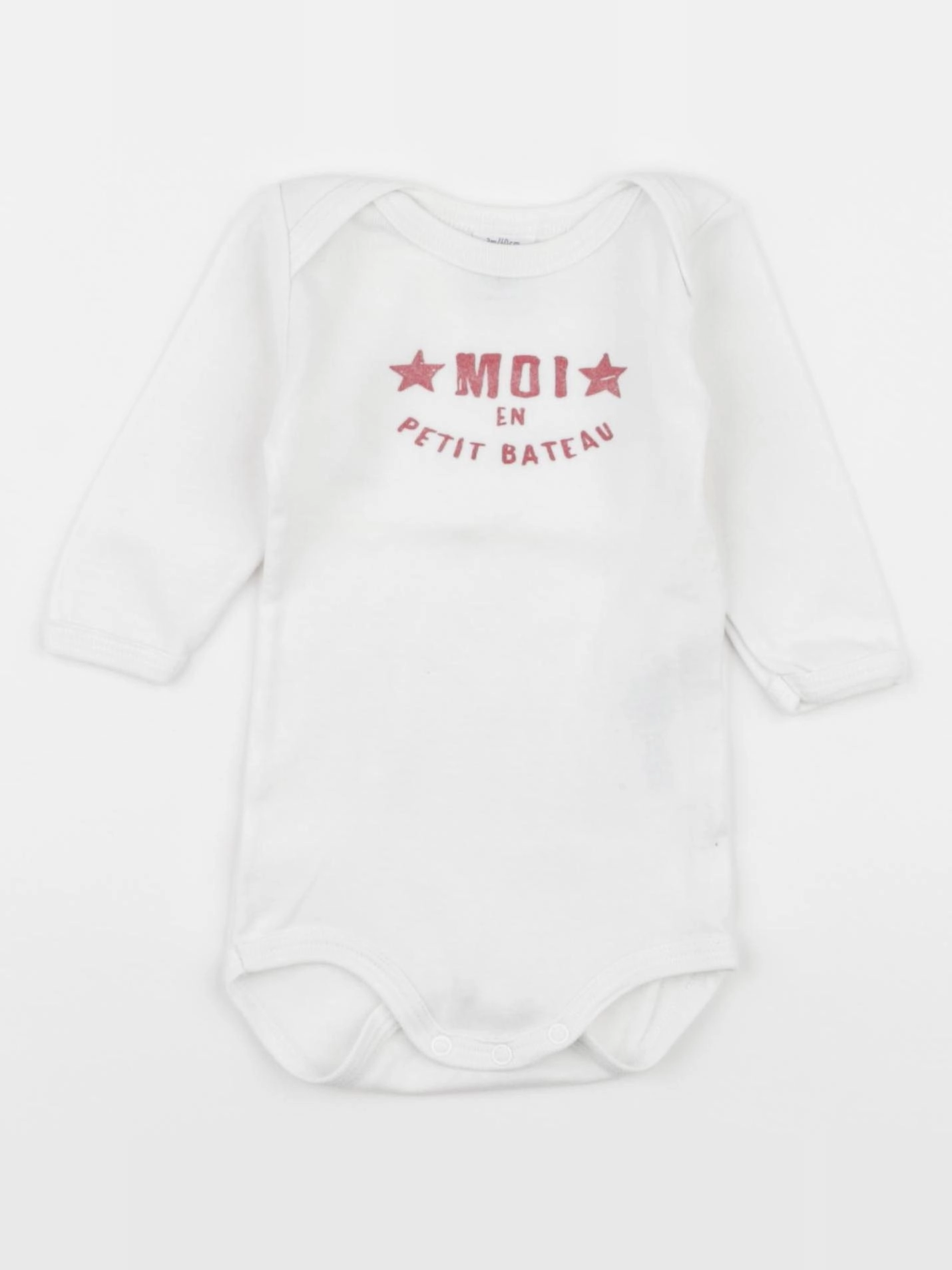 Petit Bateau - body blanc - 3 mois