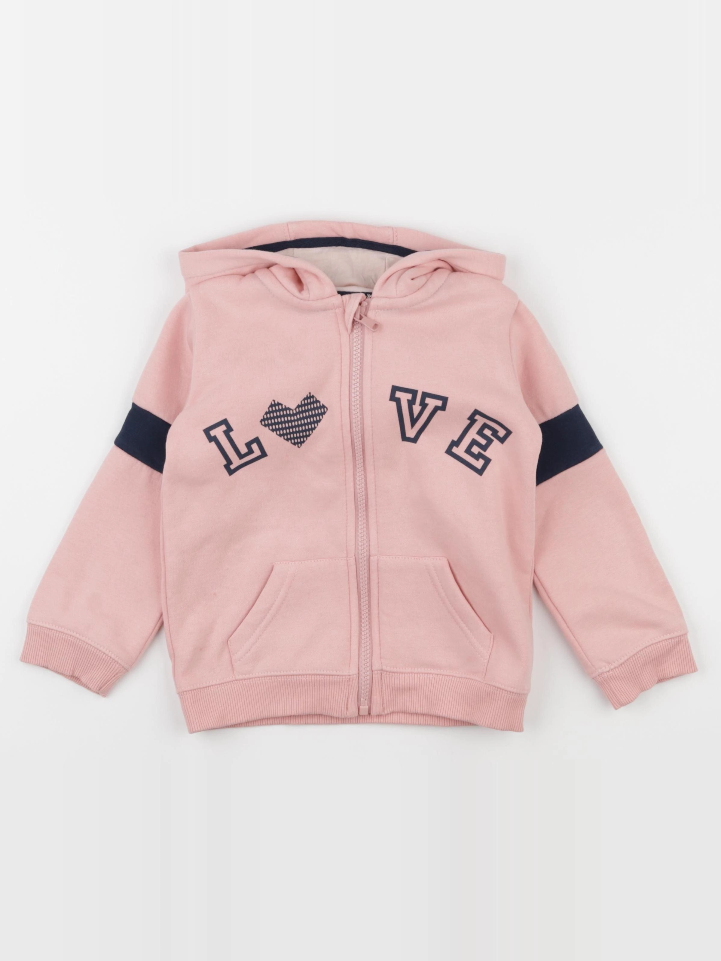 Vertbaudet - sweat rose - 4 ans