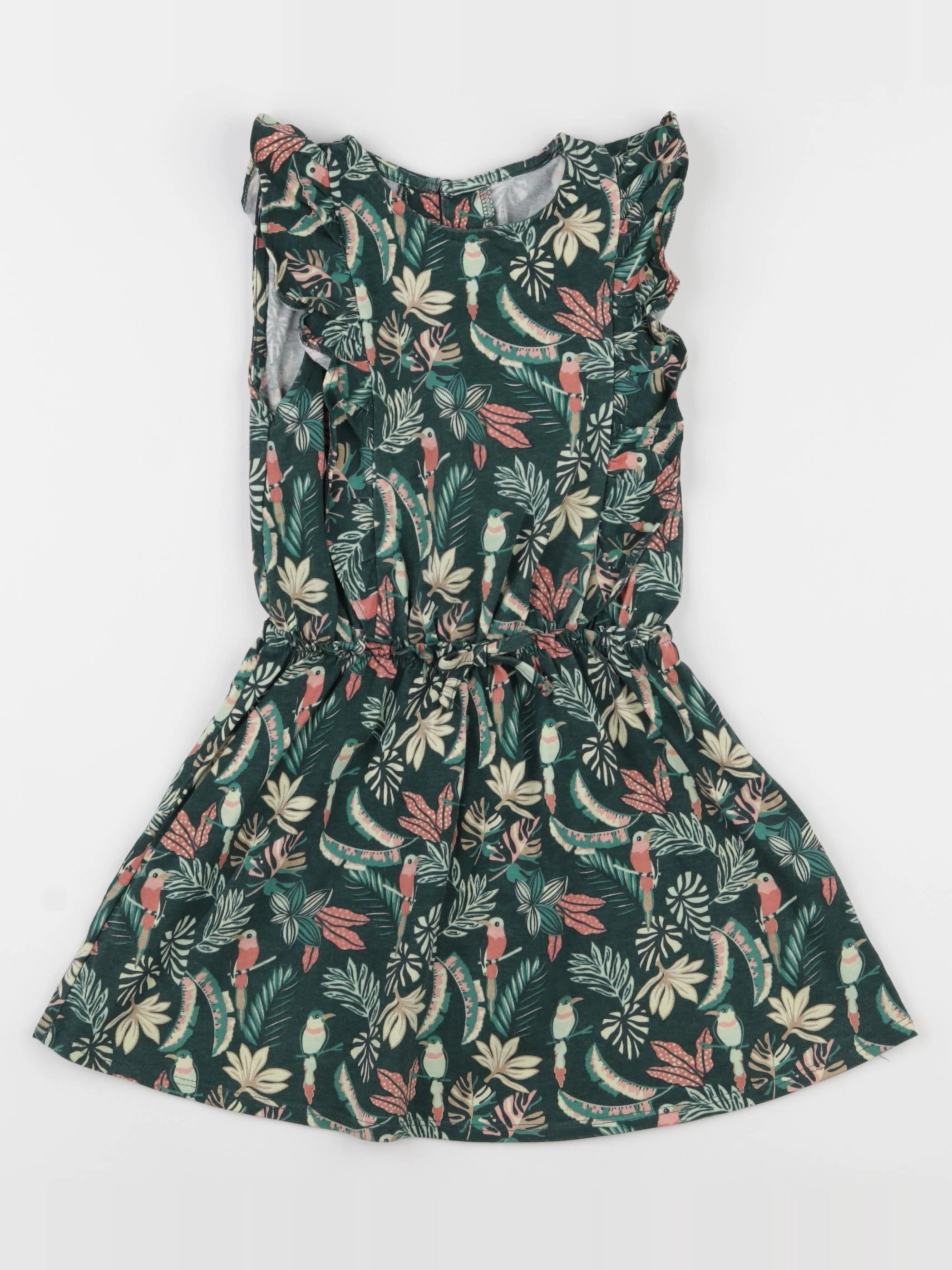 Vertbaudet - robe vert - 4 ans