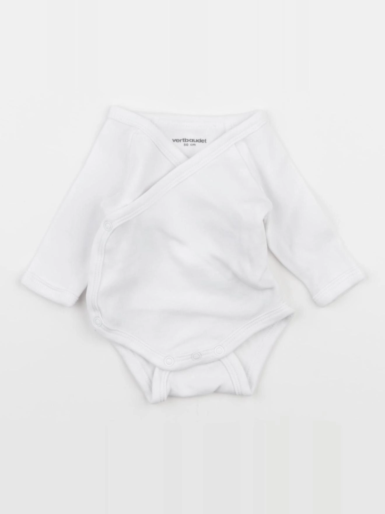 Vertbaudet - body blanc - 0 mois