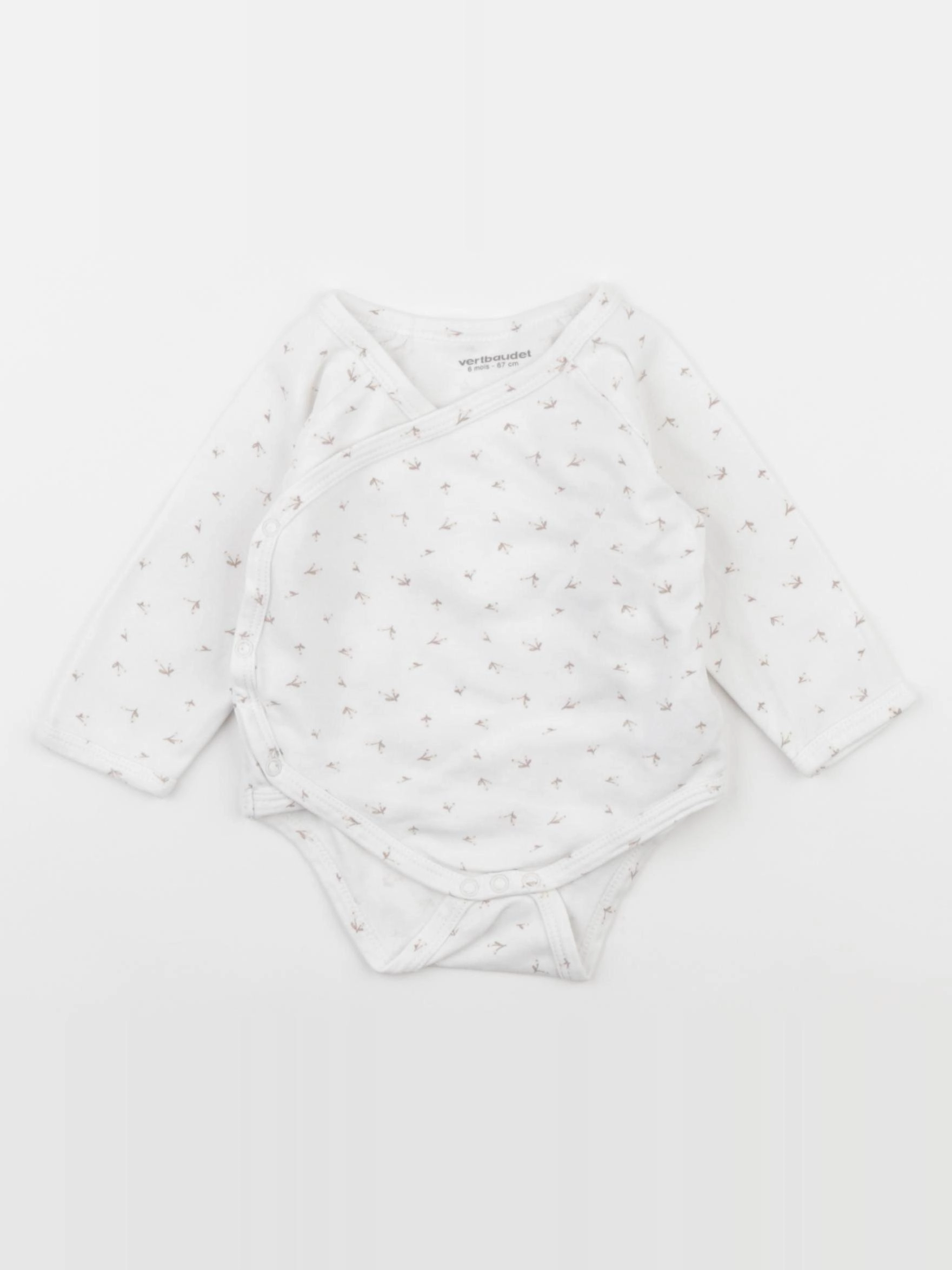 Vertbaudet - body blanc - 6 mois